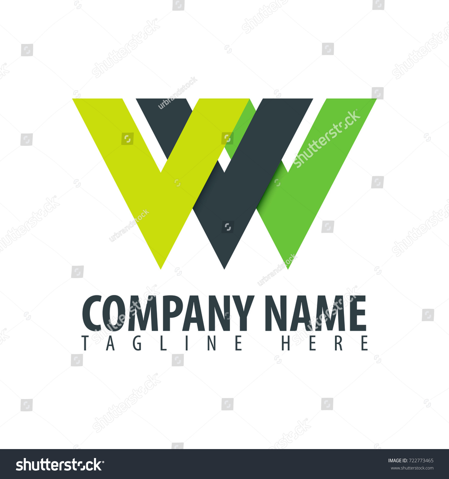 Initial Letter Wv Vw Logo Icon Stock Vector (Royalty Free) 722773465 ...