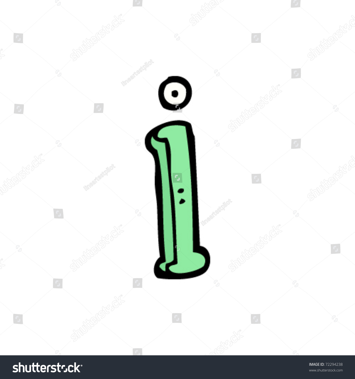 Cartoon Letter Stock Vector (Royalty Free) 72294238 | Shutterstock