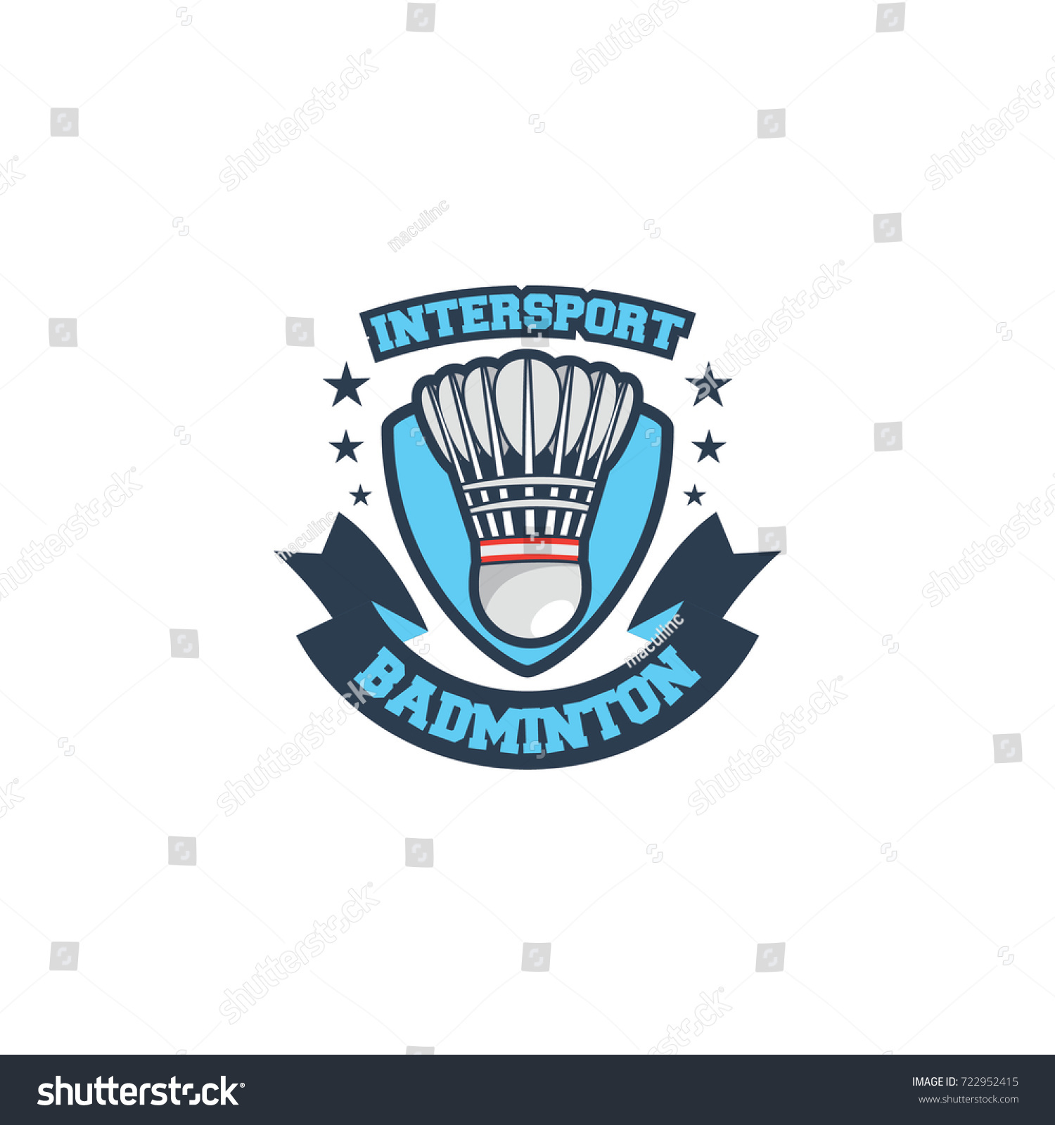 Badminton Sport Icon Logo Vector Stock Vector (Royalty Free) 722952415 ...