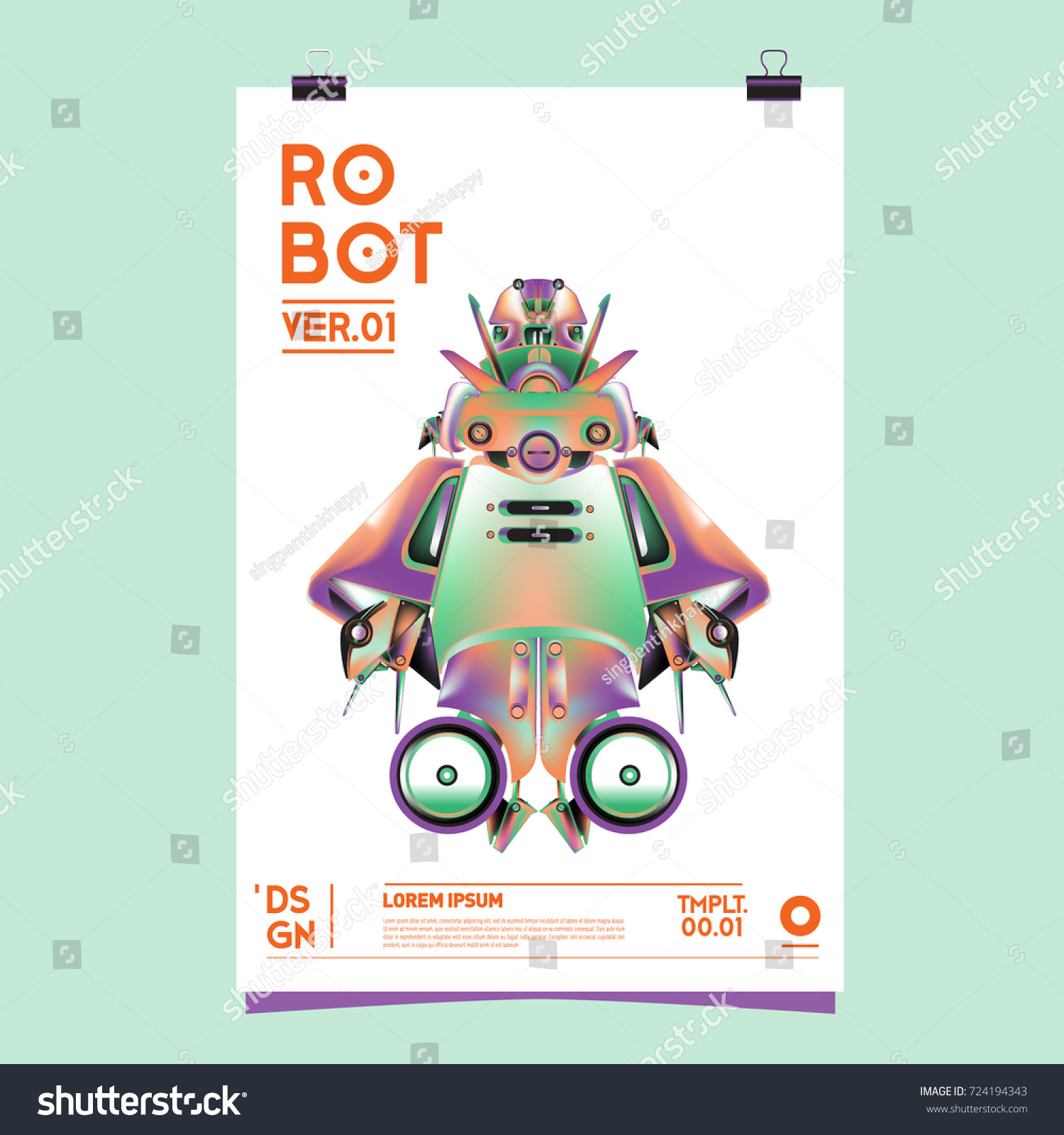 Vector Realistic Robot Illustration Robot Toys Stock Vector (Royalty ...