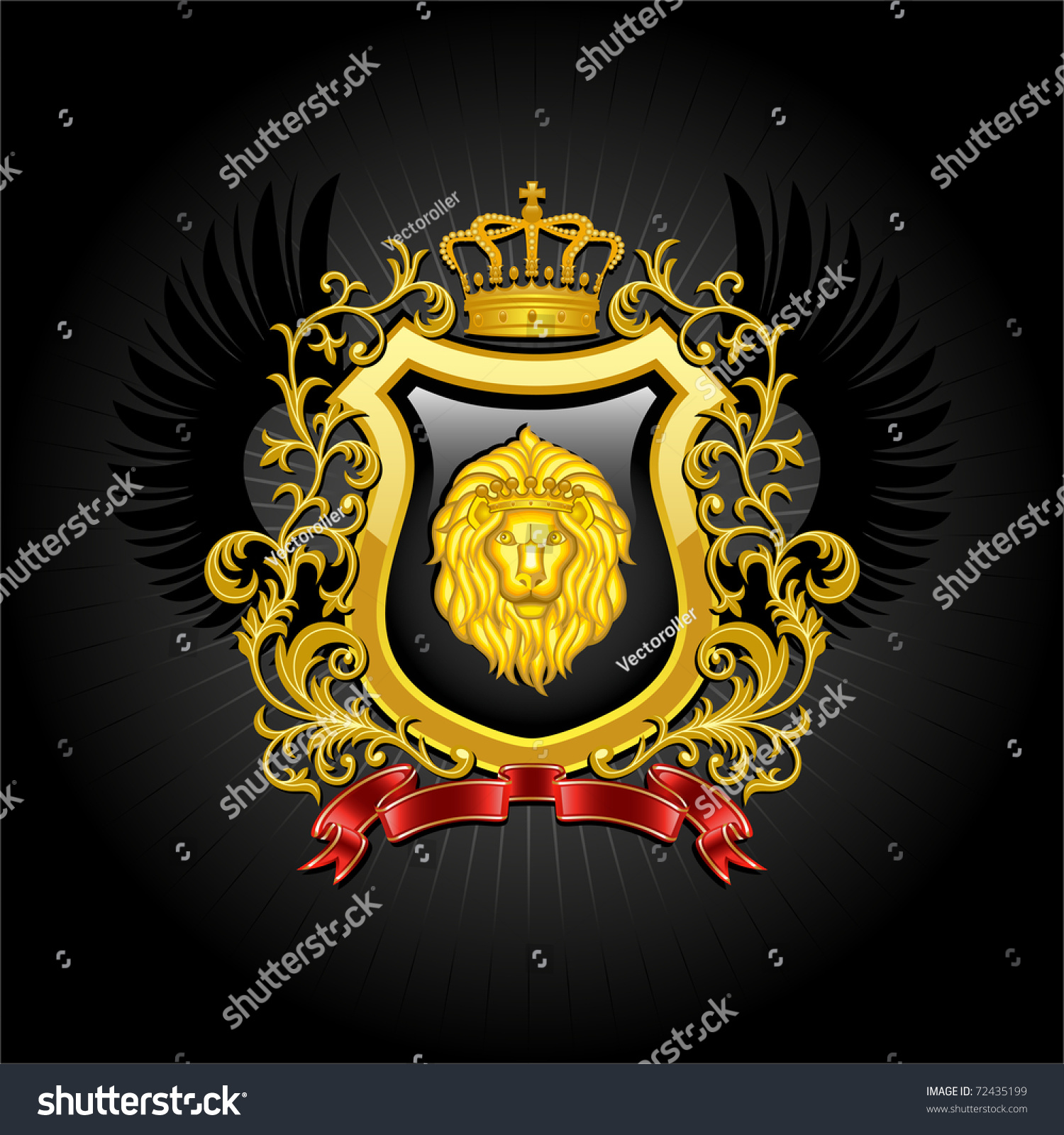 Coat Arms Vector Illustration Stock Vector (Royalty Free) 72435199 ...