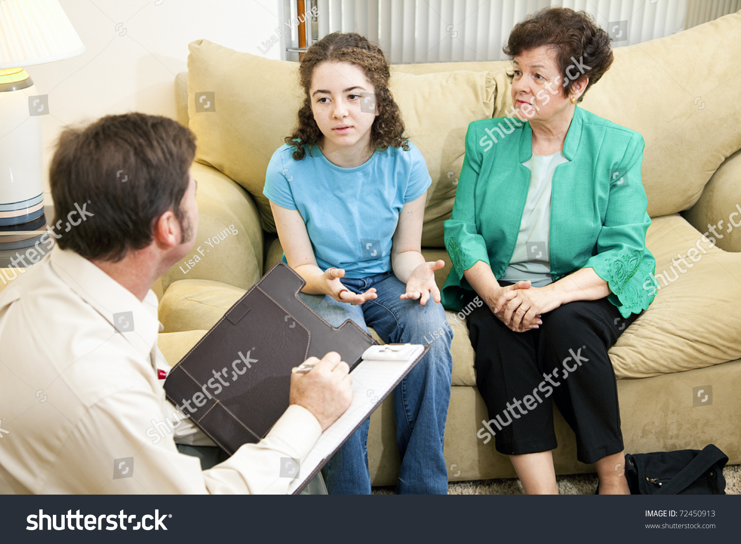 Worried Mother Looks On Her Daughter Stock Photo 72450913 | Shutterstock