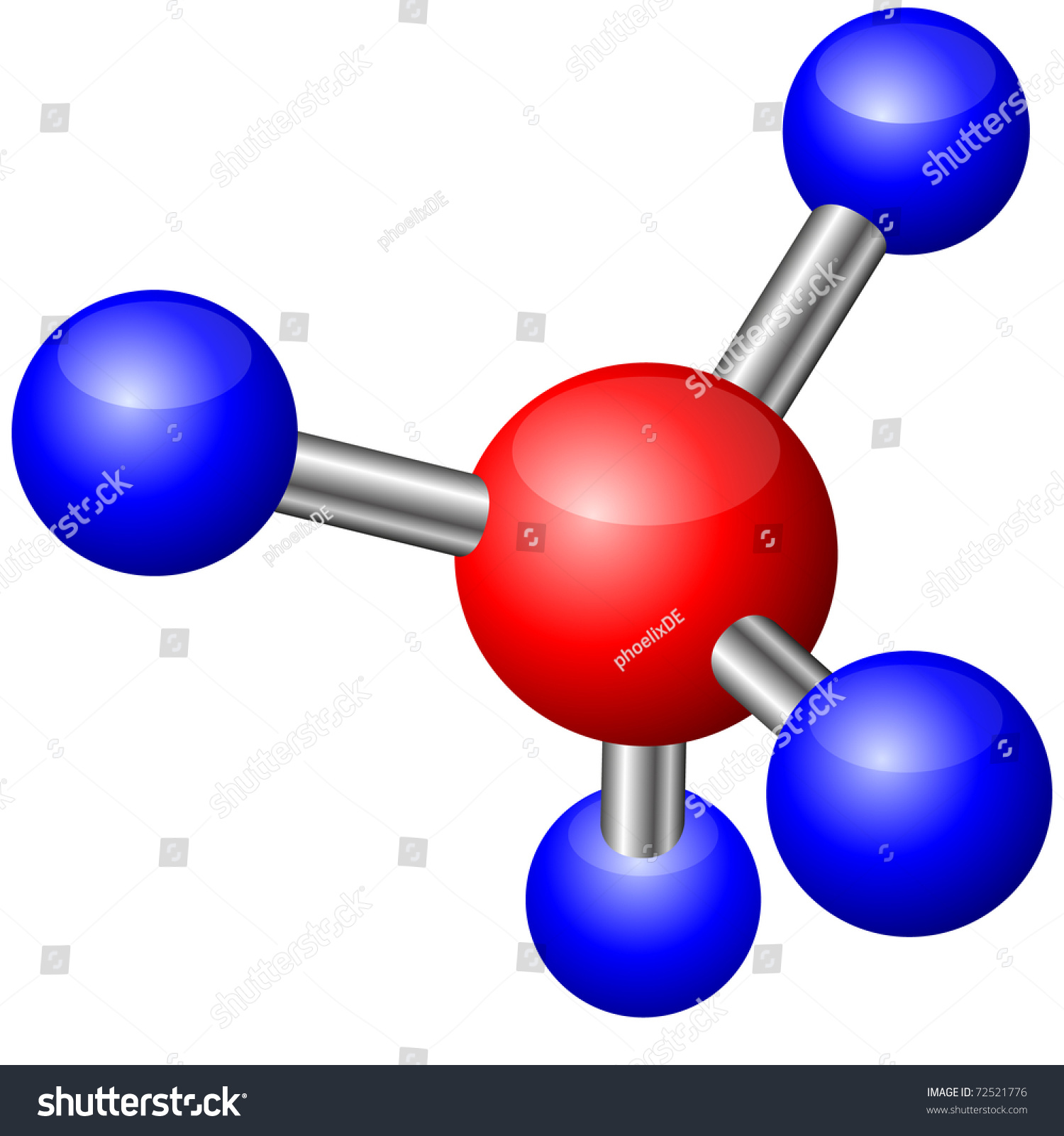 Illustration Small Molecule Stock Vector (Royalty Free) 72521776 ...