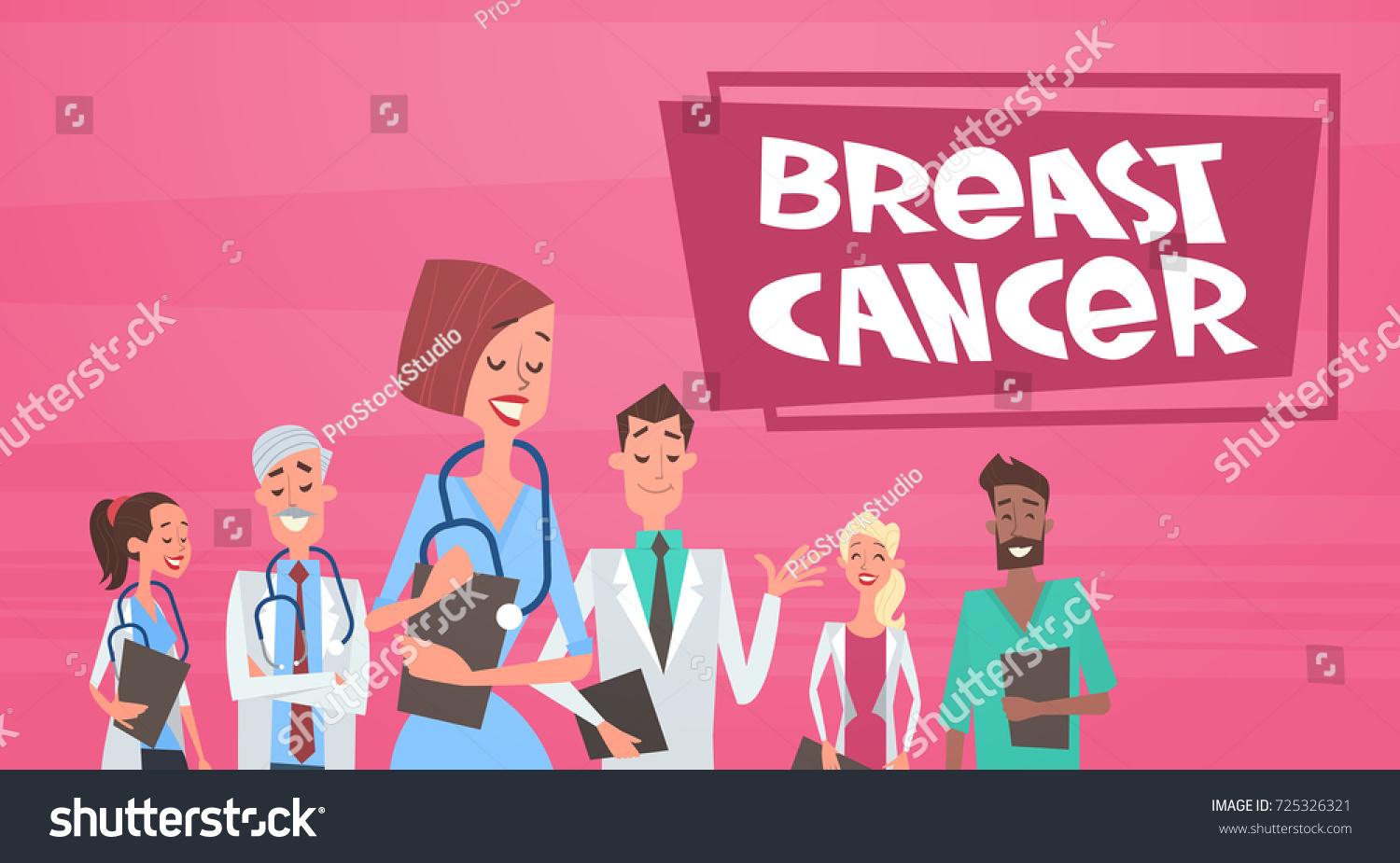 breast-cancer-group-doctors-on-disease-stock-vector-royalty-free