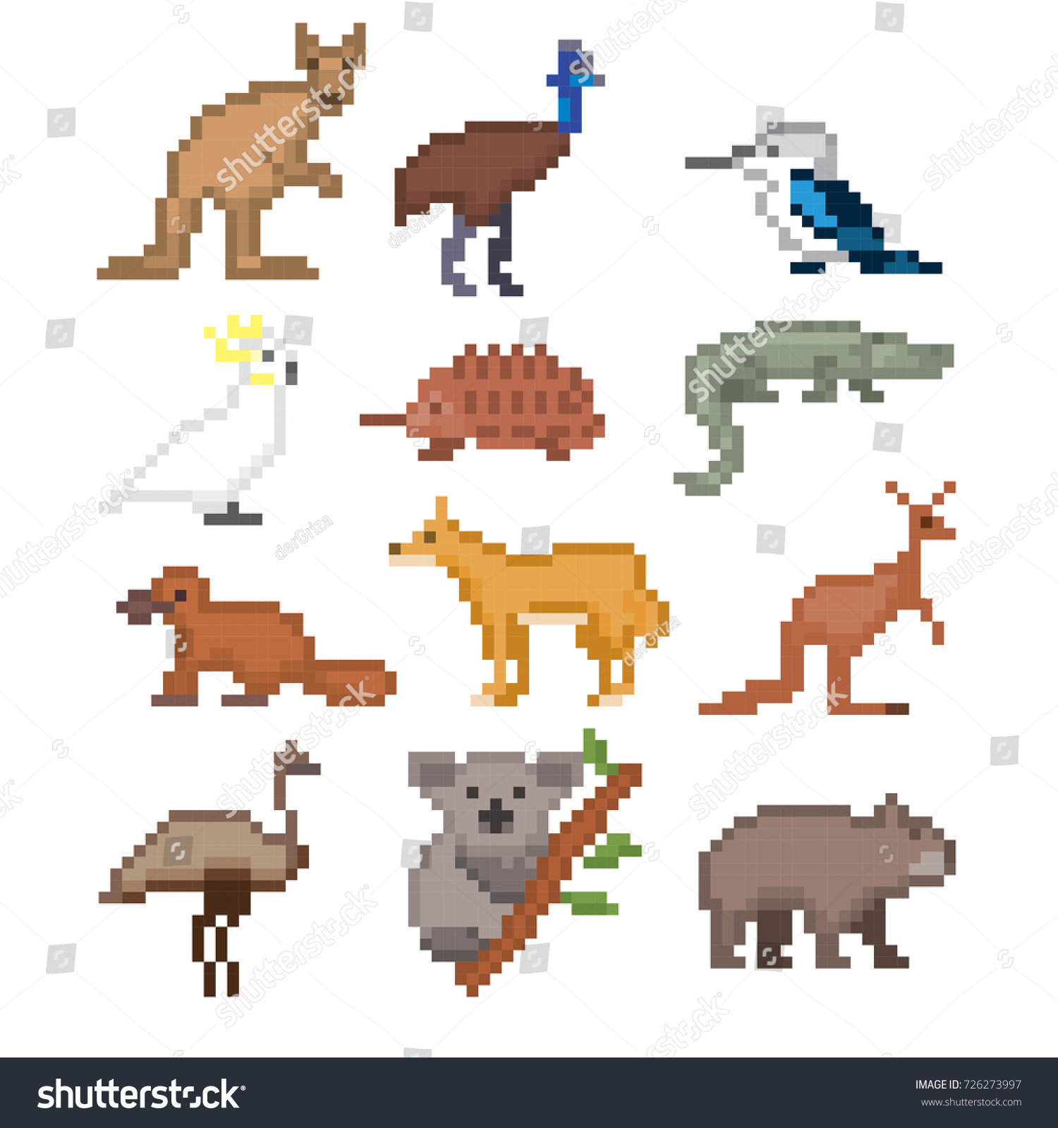 Пиксельные животные