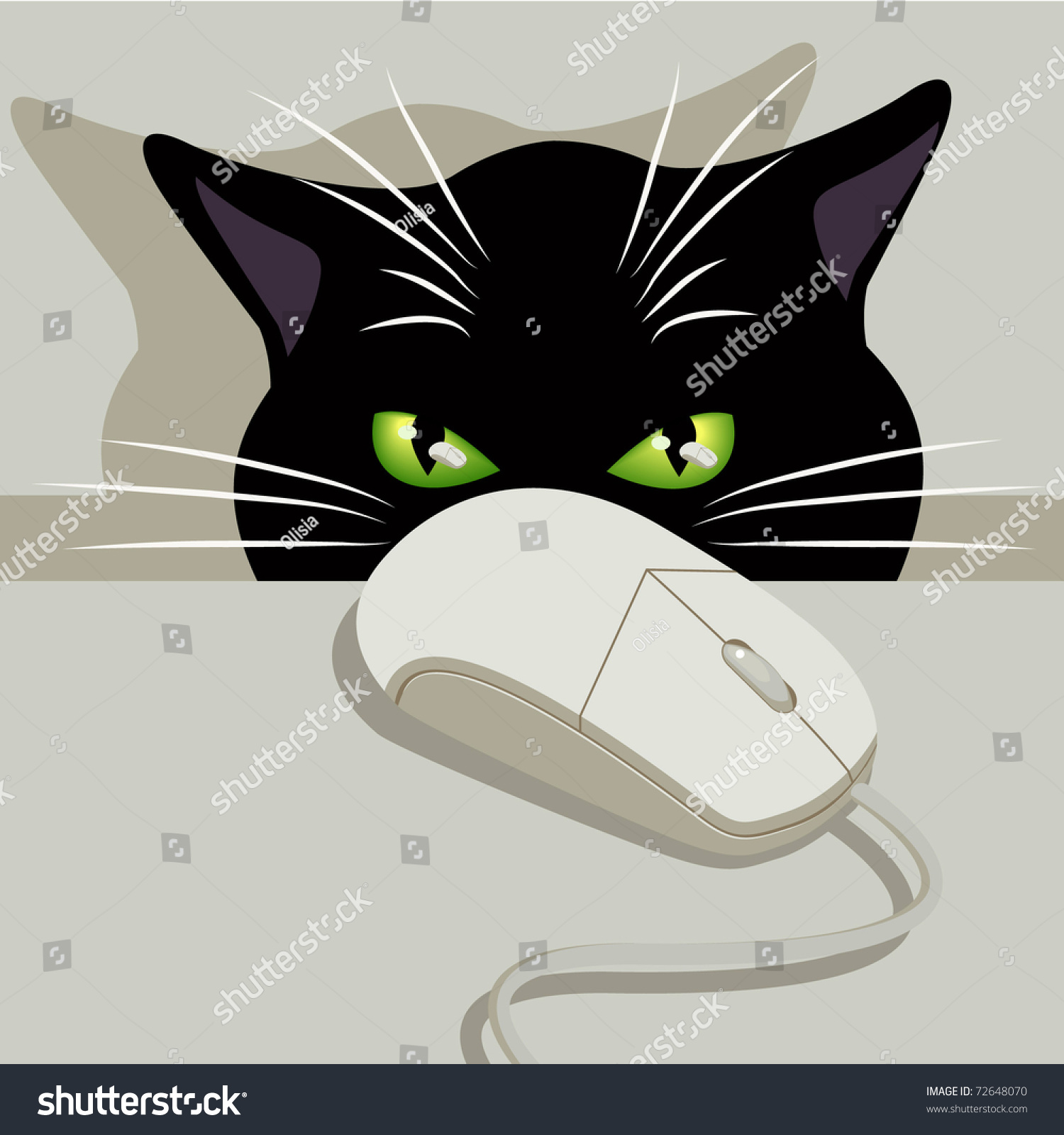 cat pc mouse