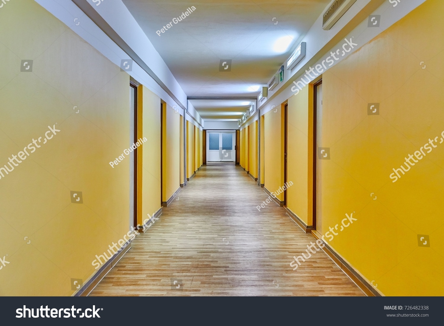 Plain Corridor Dormitory Building Stock Photo 726482338 | Shutterstock