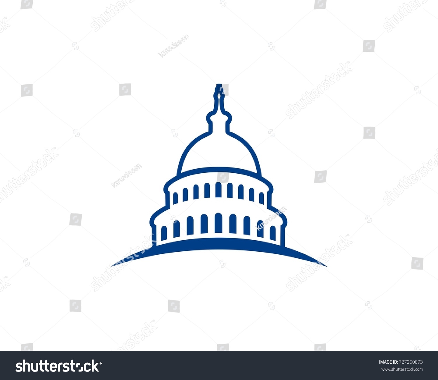 Capital Line Art Stock Vector (Royalty Free) 727250893 | Shutterstock