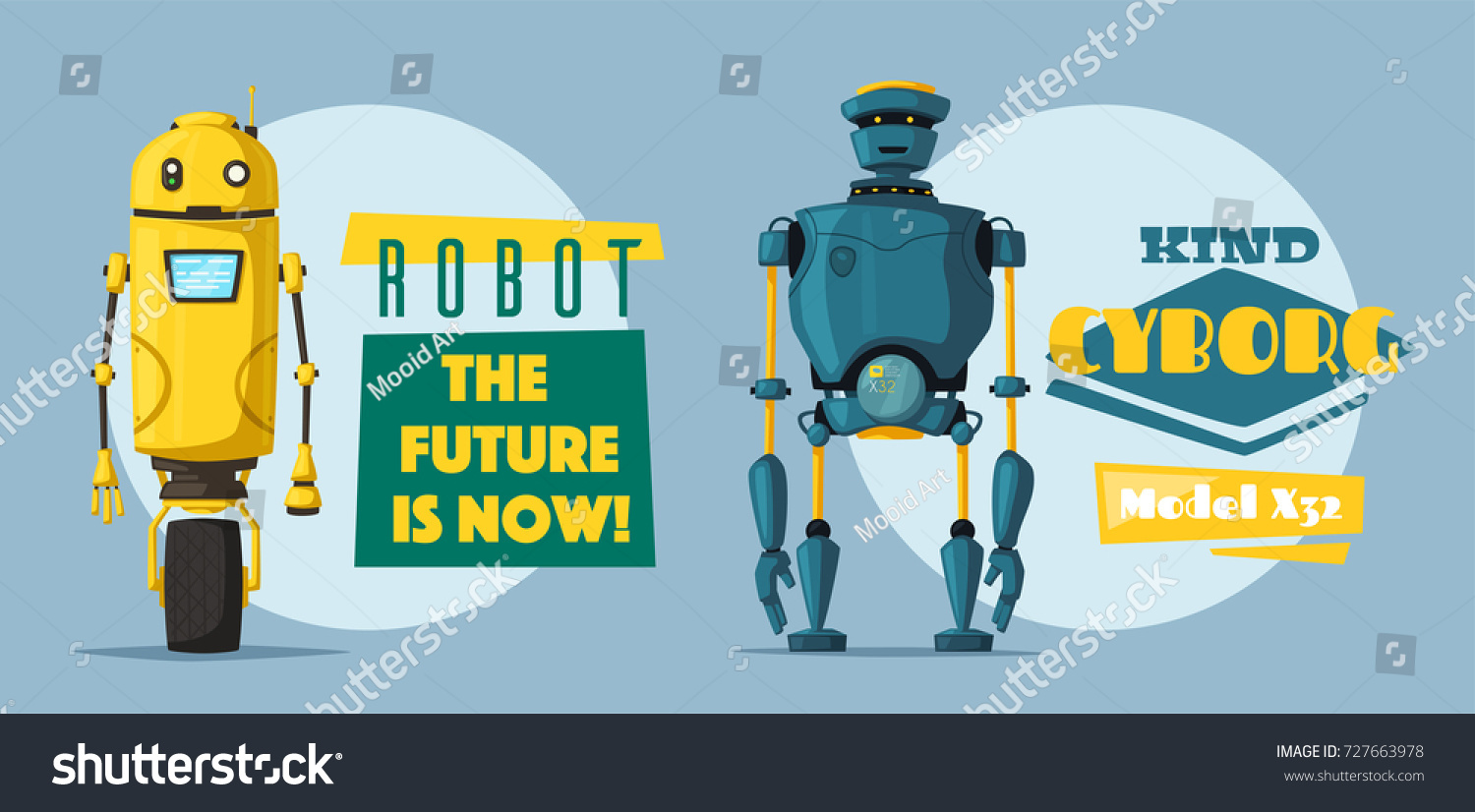 Robot Character Technology Future Cartoon Illustration Stock ...