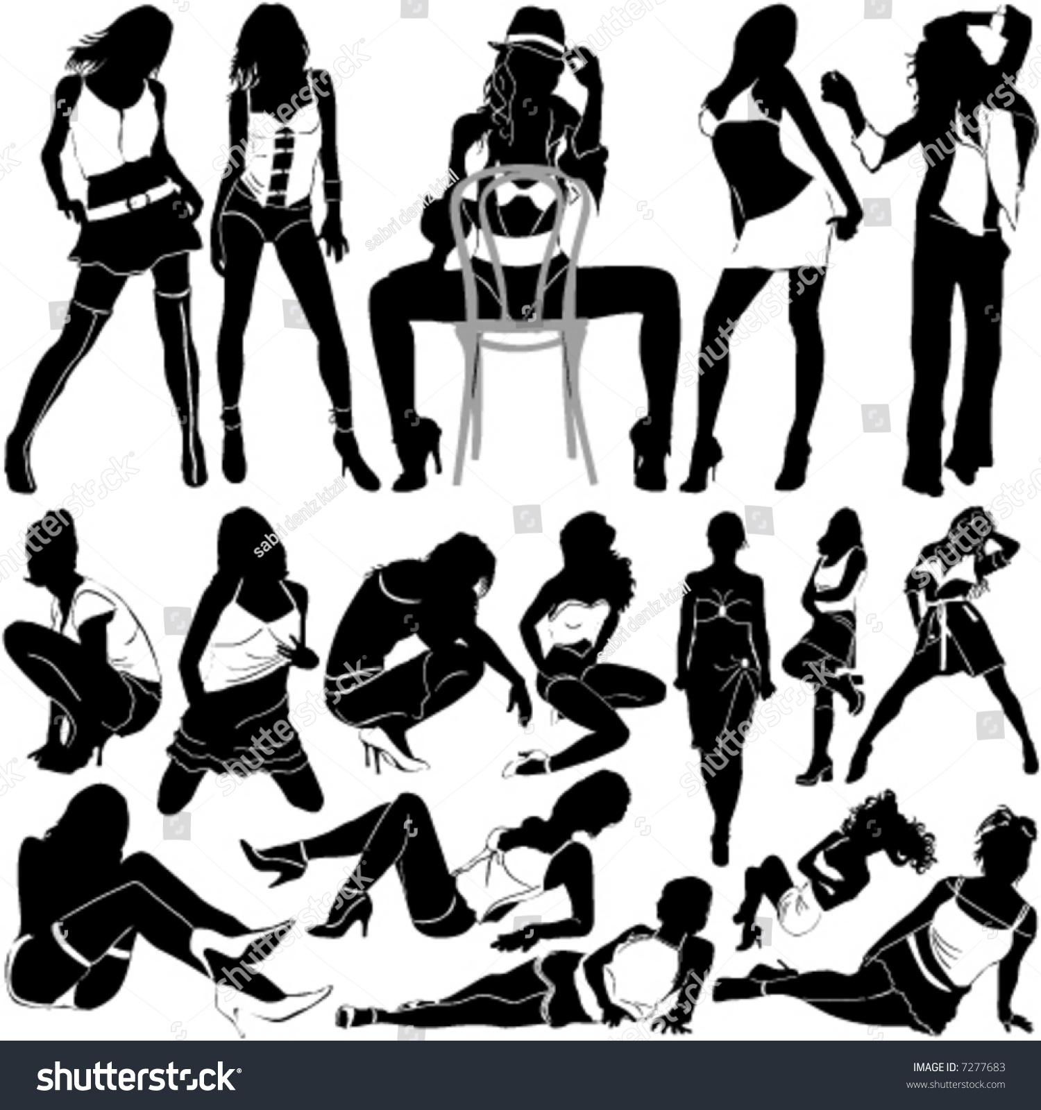 Fashion Sexy Women Vector Clothes Stock Vector Royalty Free Shutterstock