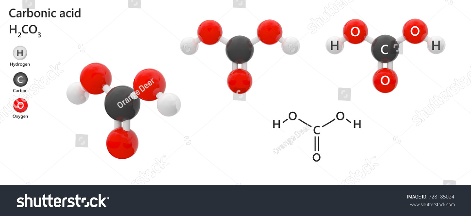 Carbonic Acid Chemical Compound Chemical Formula Stock Illustration ...