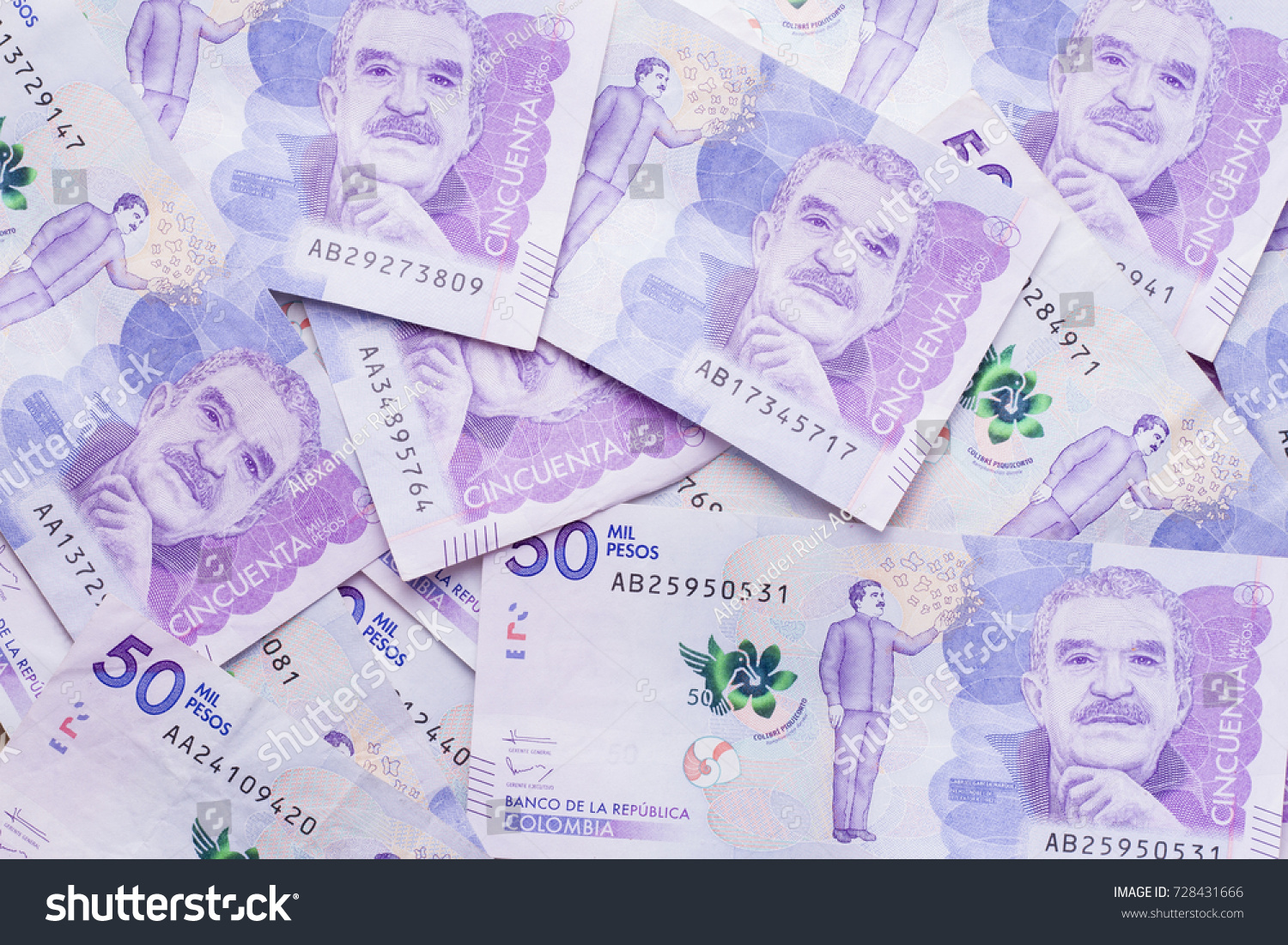 50000 Colombian Peso Notes Stock Photo 728431666 | Shutterstock