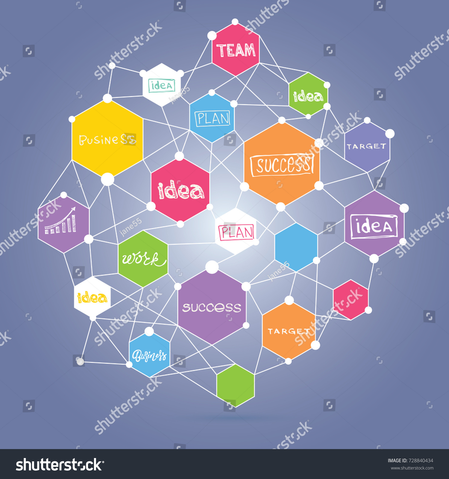 Business Vector Concept Illustration Creating Path Stock Vector Business Vector Concept Illustration Creating Path Stock Vector