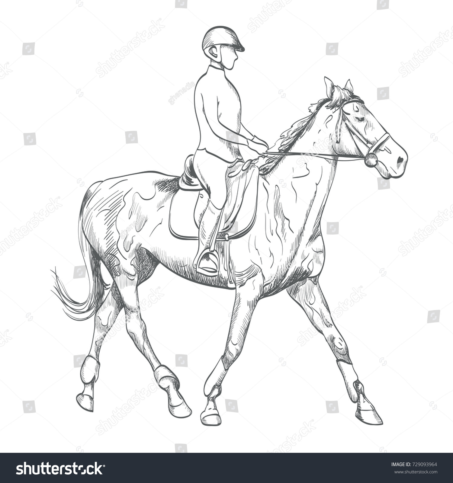 Rider on the Horse набросок
