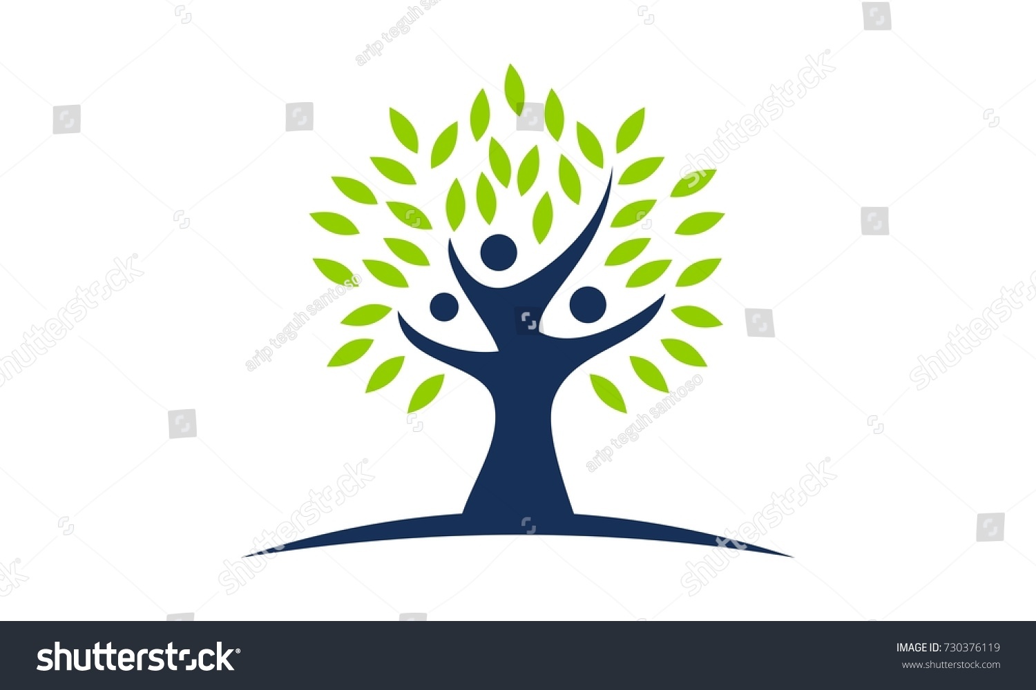 Tree Life Healing Center Stock Vector (Royalty Free) 730376119 ...