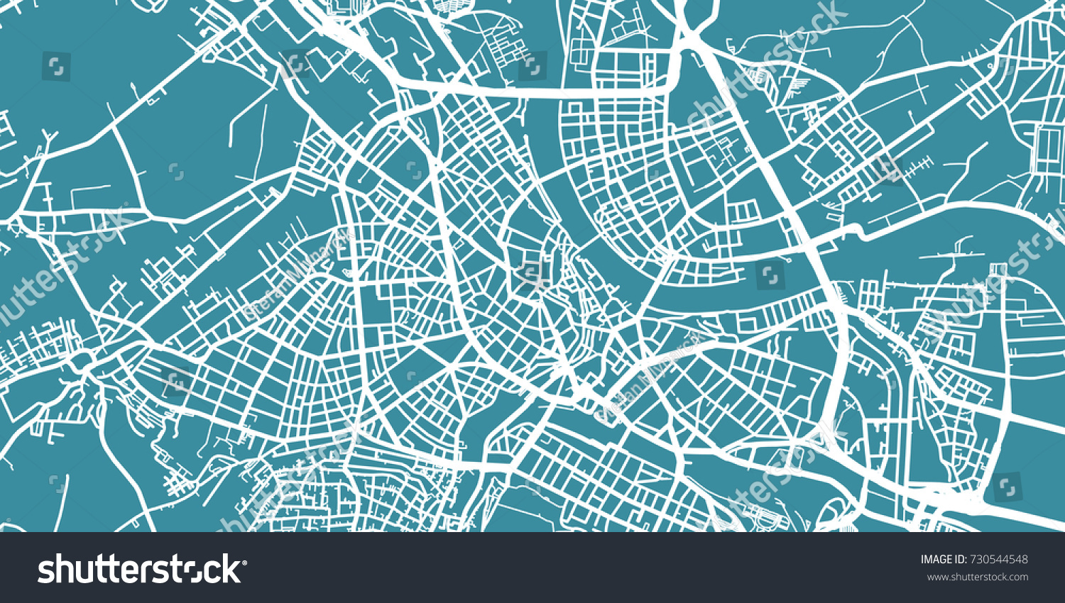 Detailed Vector Map Basel Scale 130 Stock Vector (Royalty Free ...