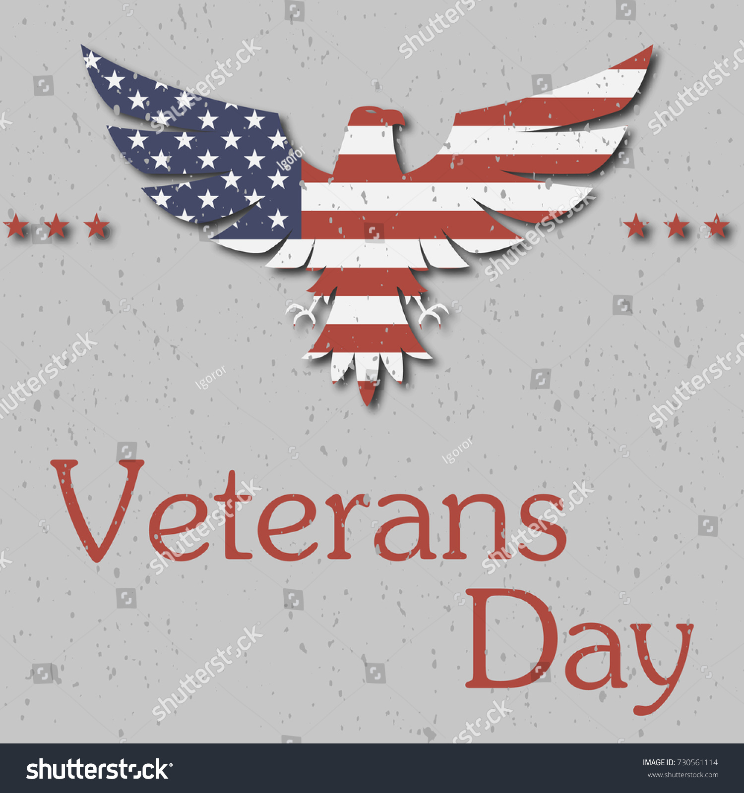 American Eagle Veterans Day Background Web Stock Vector (Royalty Free ...