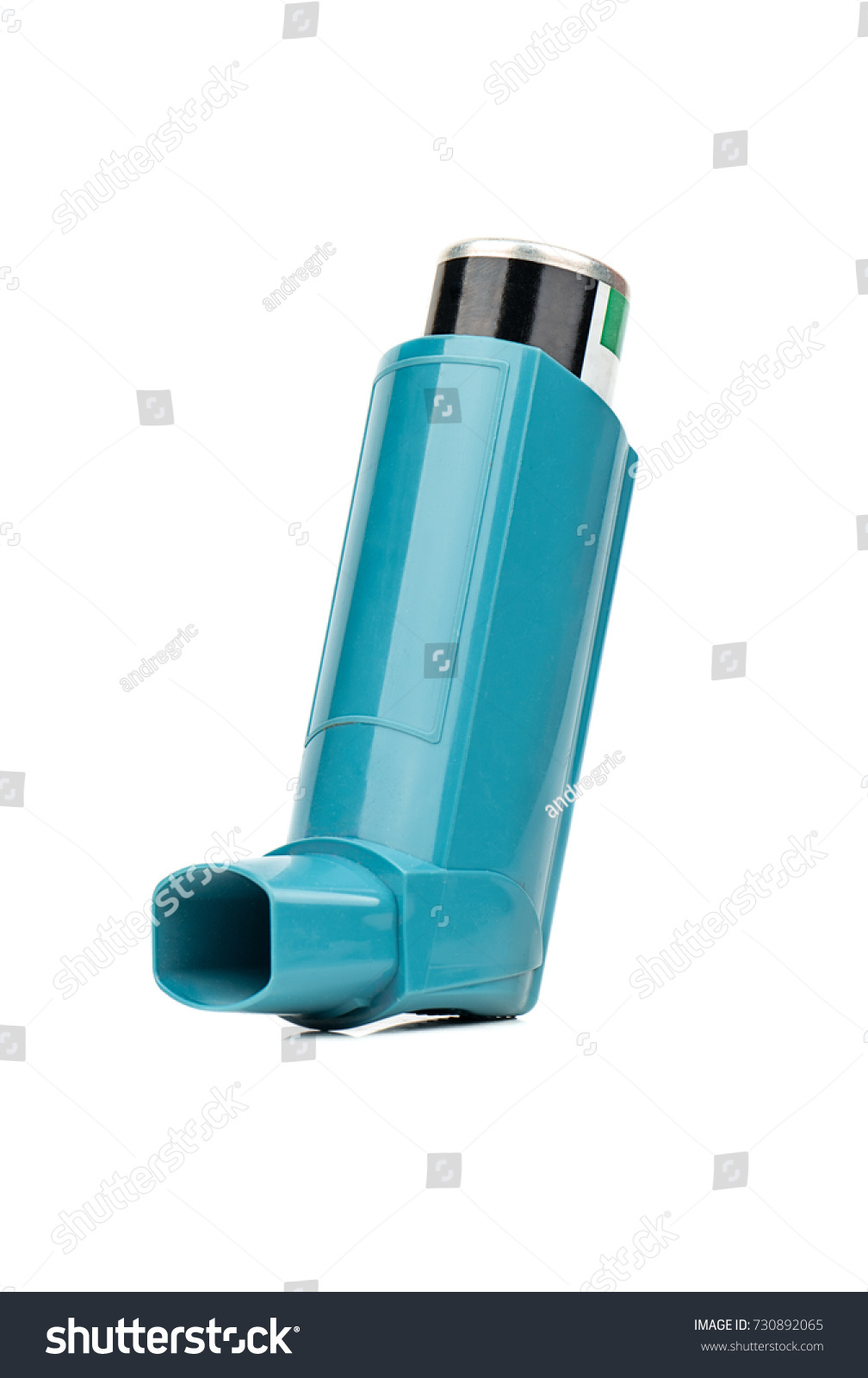 Blue Asthma Inhaler Isolated On White Stock Photo 730892065 | Shutterstock