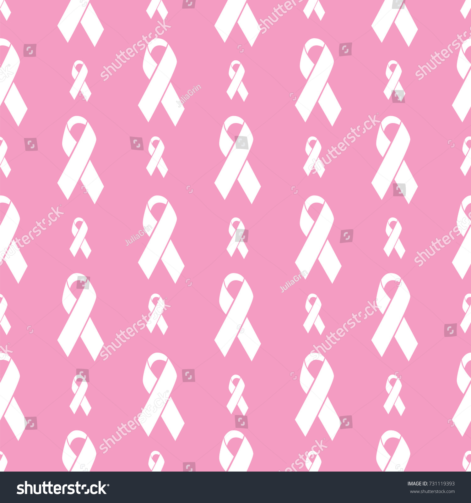 Background Pink Ribbons Vector Illustration Breast Stock Vector Royalty Free 731119393