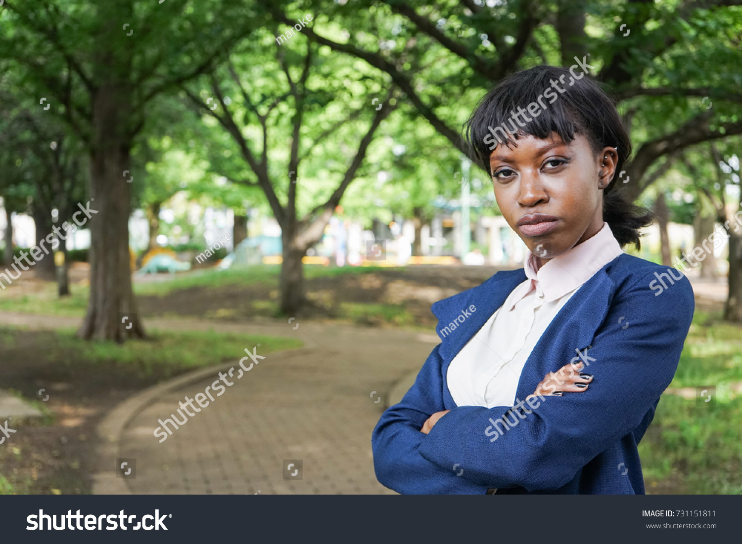 Angry African Woman Stock Photo 731151811 | Shutterstock