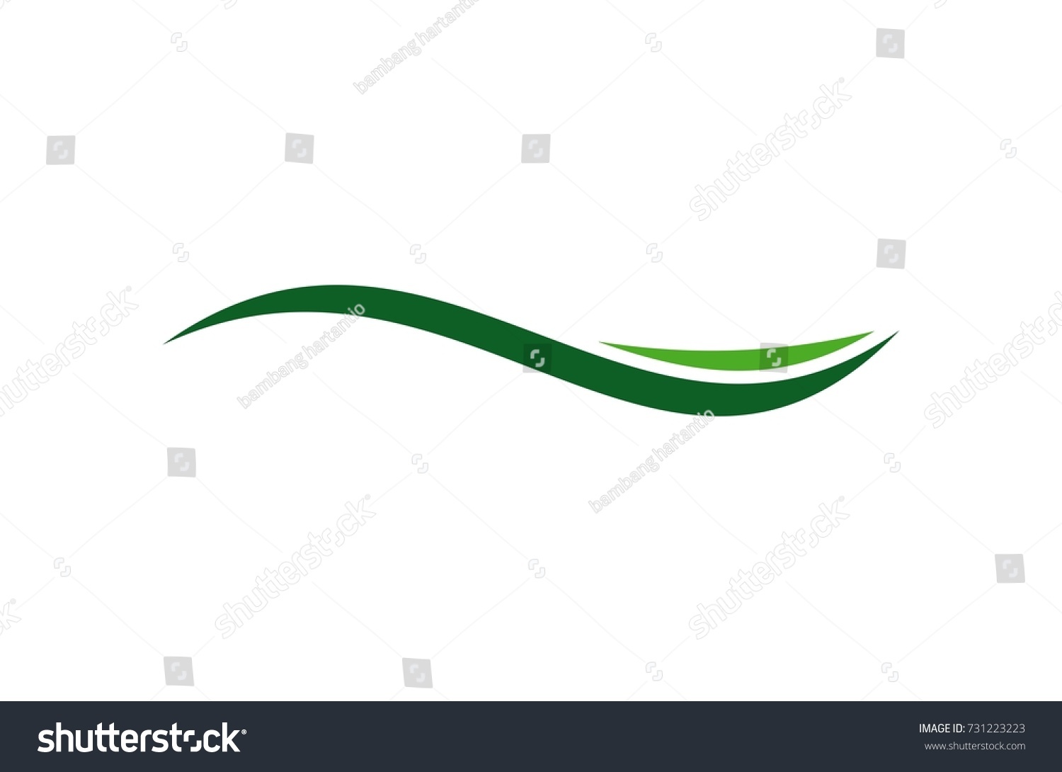 Wave Green Logo Stock Vector (Royalty Free) 731223223 | Shutterstock