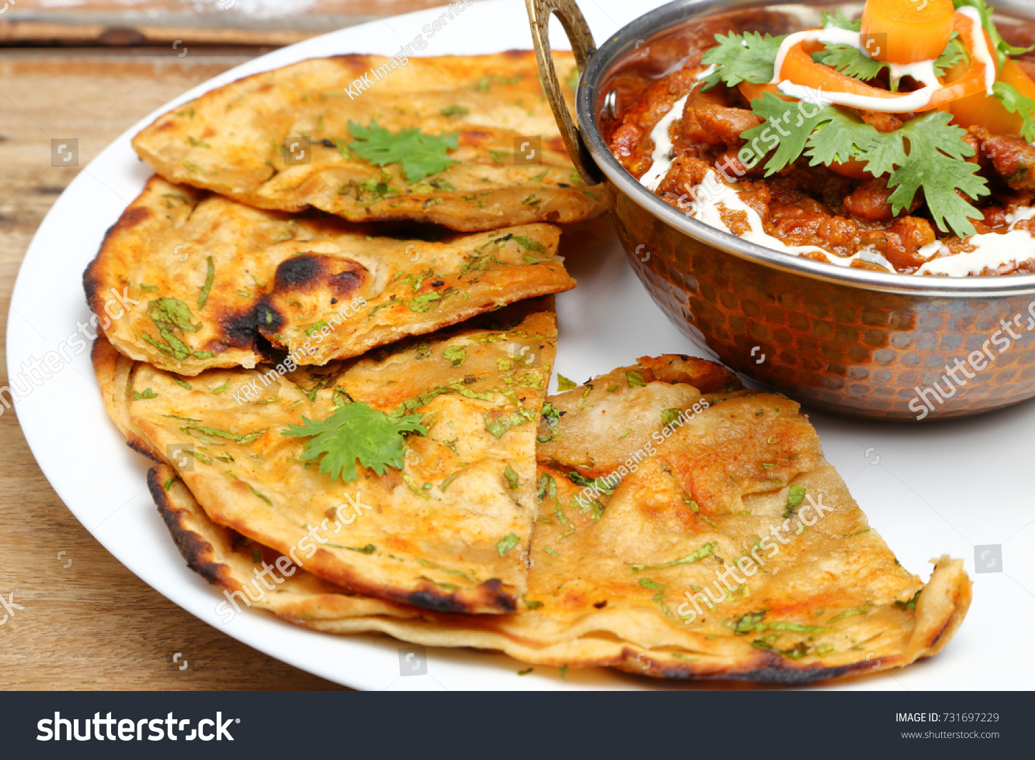 Roti Rajma Curry Rajma Masala Indian Stock Photo 731697229 | Shutterstock