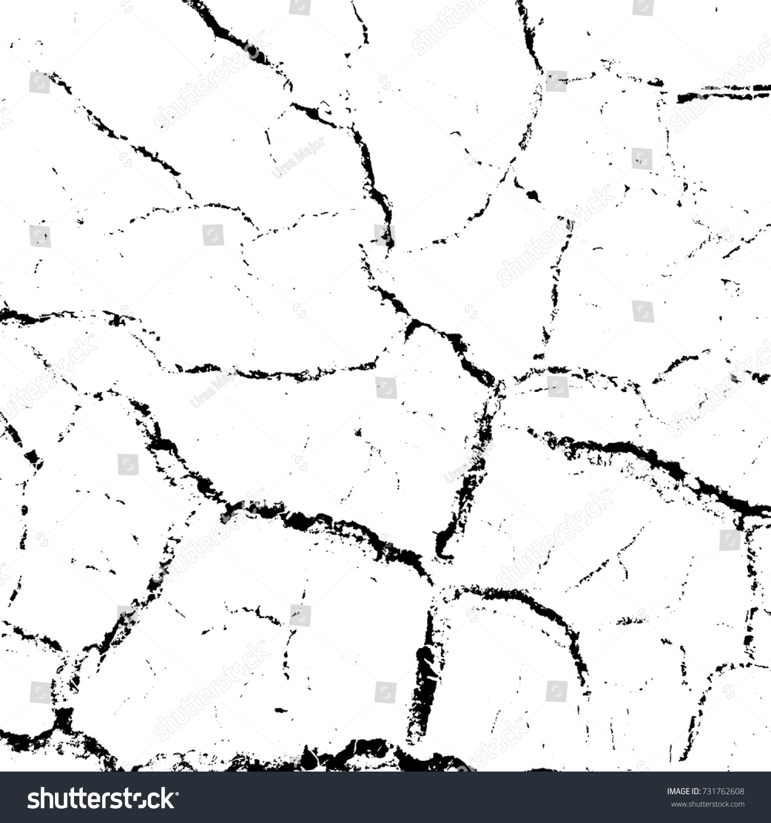 Dry Cracked Earth Overlay Vector Texture Stock Vector (Royalty Free ...