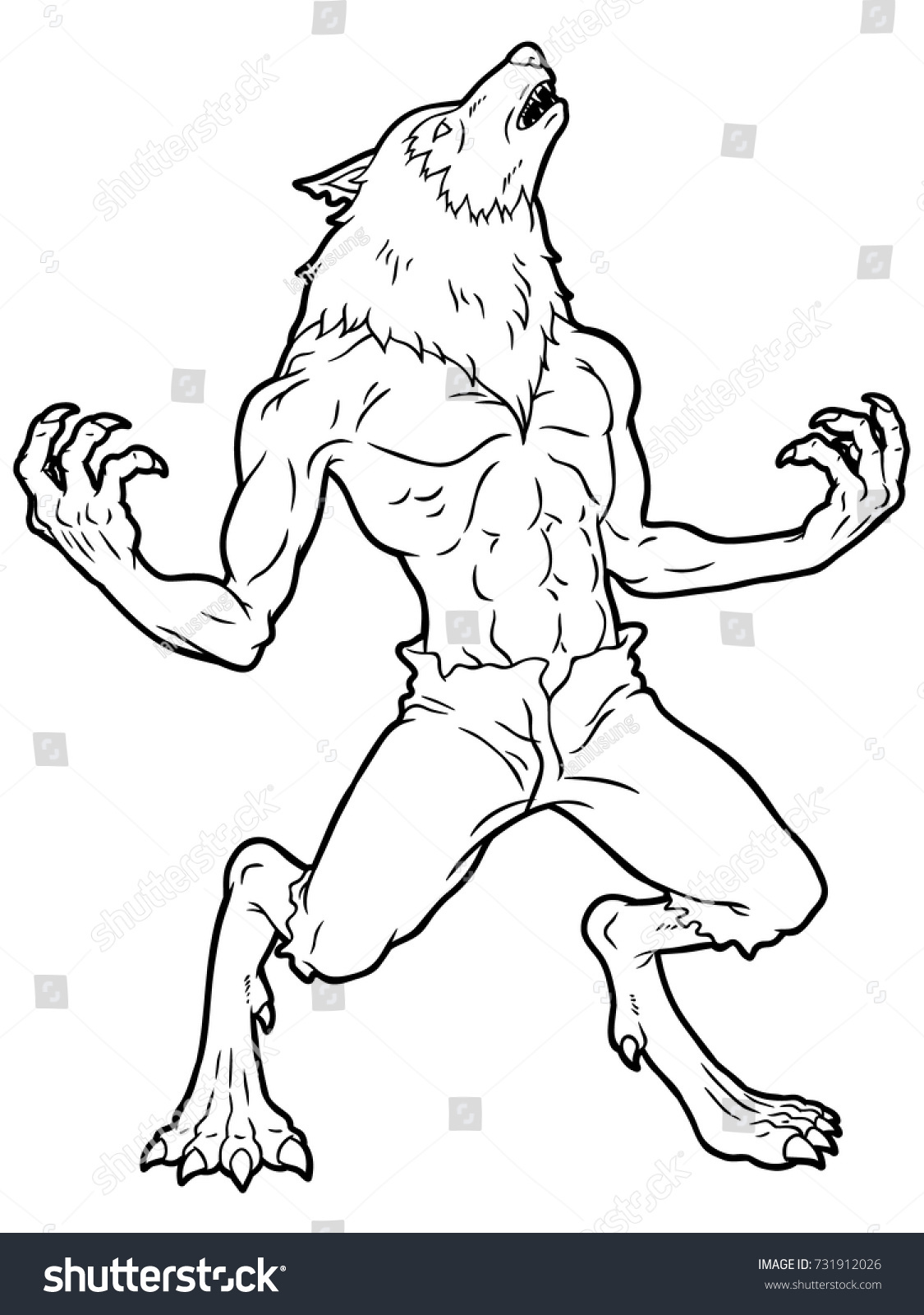 8,031 Werewolves Drawing Images, Stock Photos & Vectors | Shutterstock