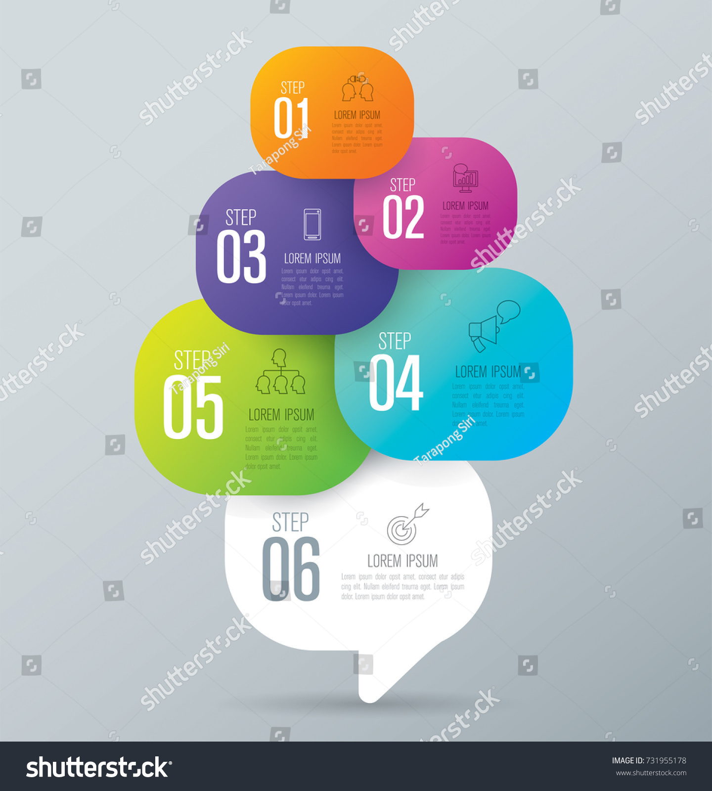 Infographics Design Vector Marketing Icons Can Stock Vector (Royalty ...