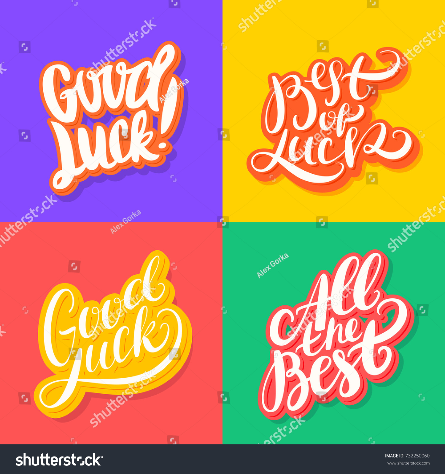 good-luck-all-best-best-luck-stock-vector-royalty-free-732250060