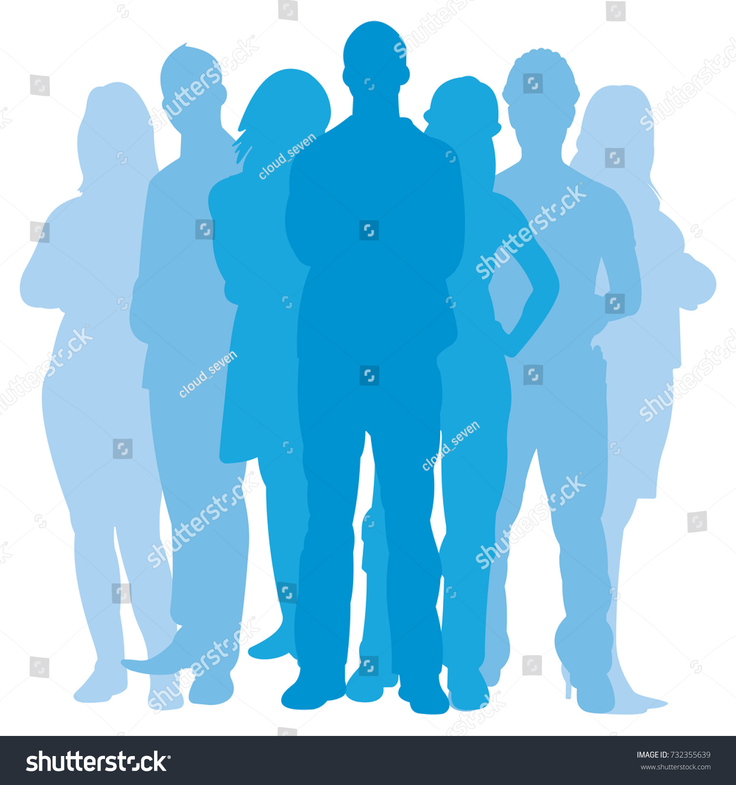 Team Illustration Group Business People Workers Stock Vector Royalty Free Shutterstock