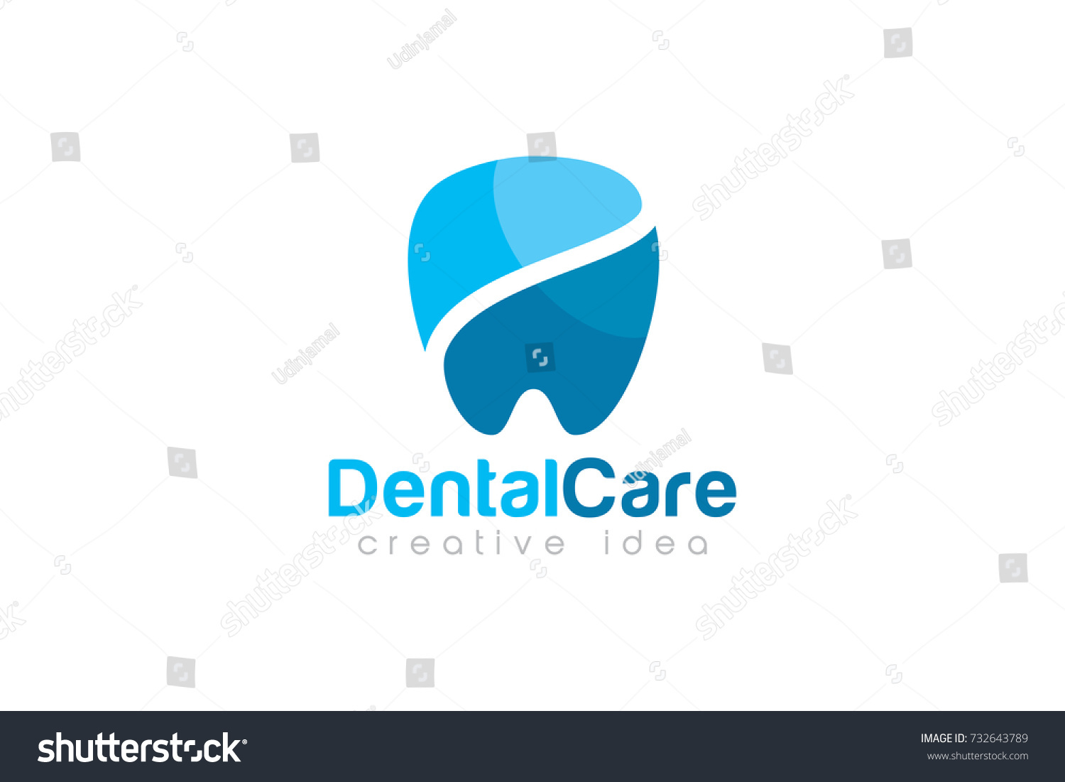 Creative Dental Orthodontic Concept Logo Design Stock Vector (Royalty ...