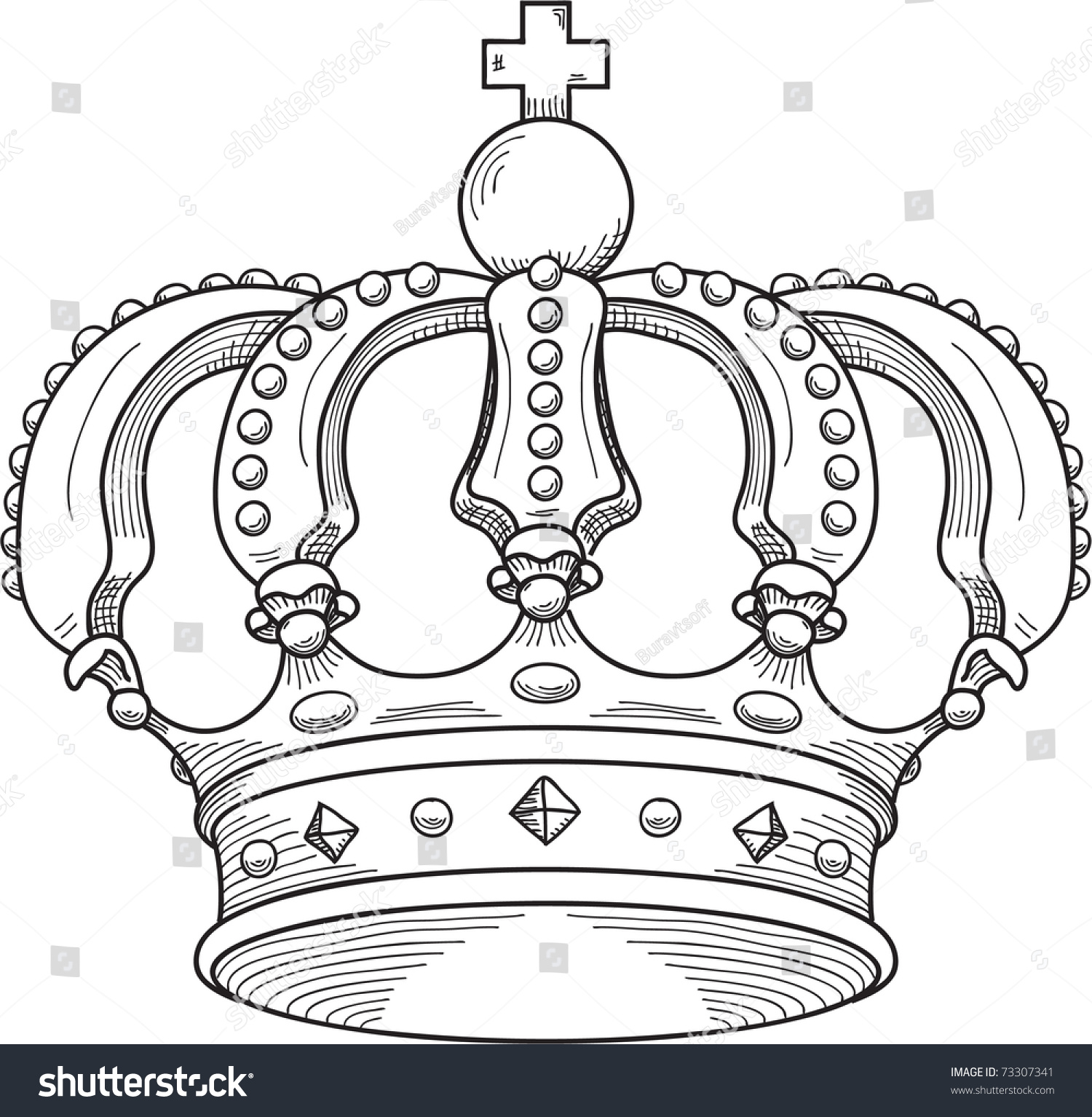 Английская корон чертеж