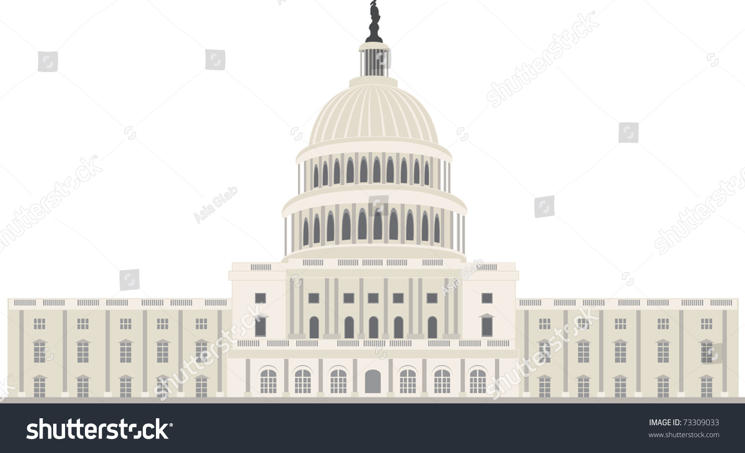 Capitol Building Washington Dc Vector Stock Vector (Royalty Free ...