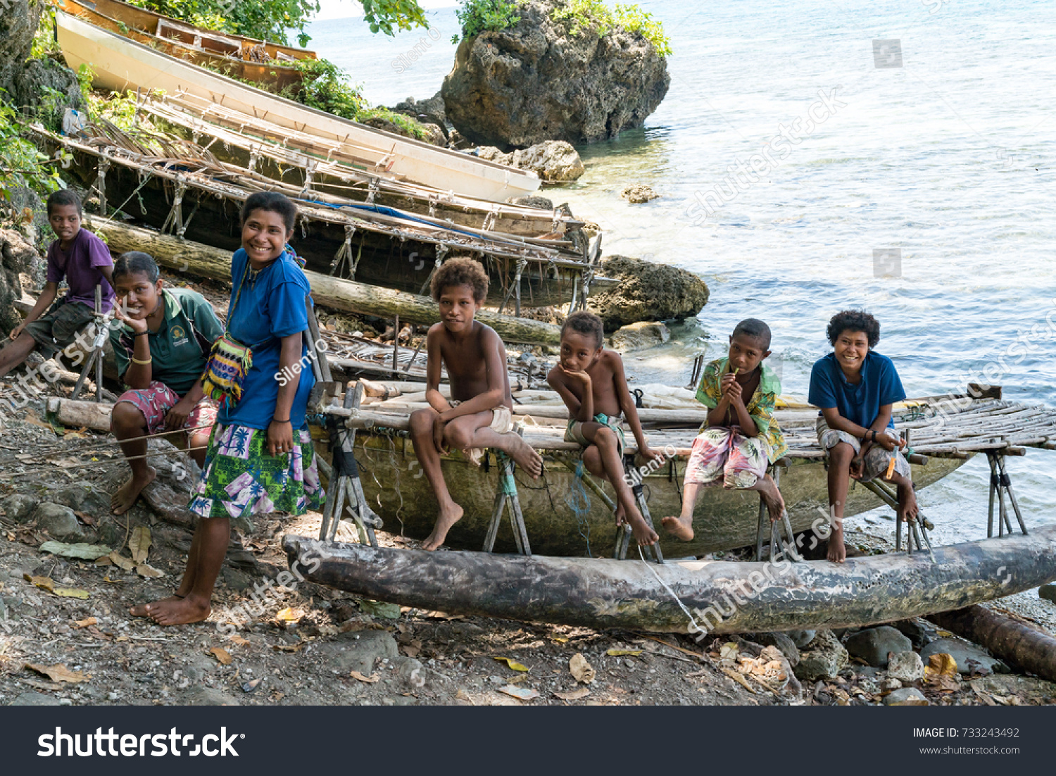 Kawa Trobriand Islands Papua New Guinea Stock Photo 733243492 ...