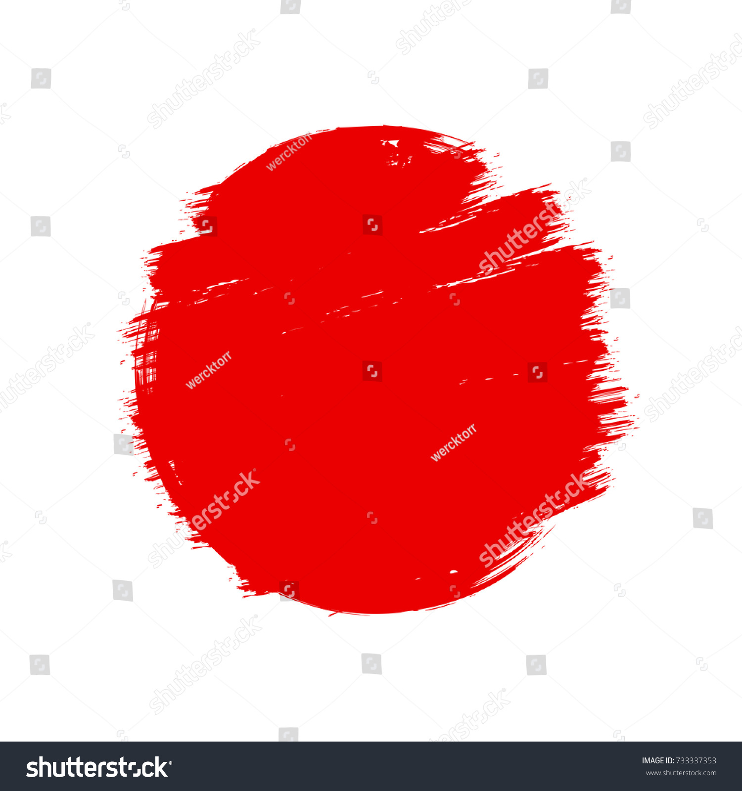 Japan Flag Asian Style Red Grunge Stock Vector (Royalty Free) 733337353 ...