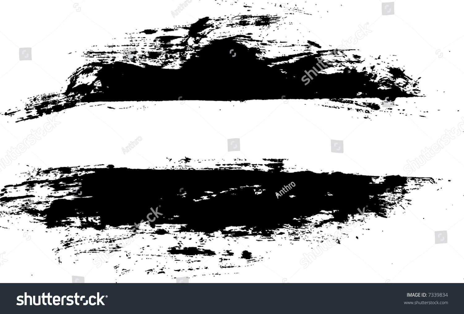 black paint splatter border