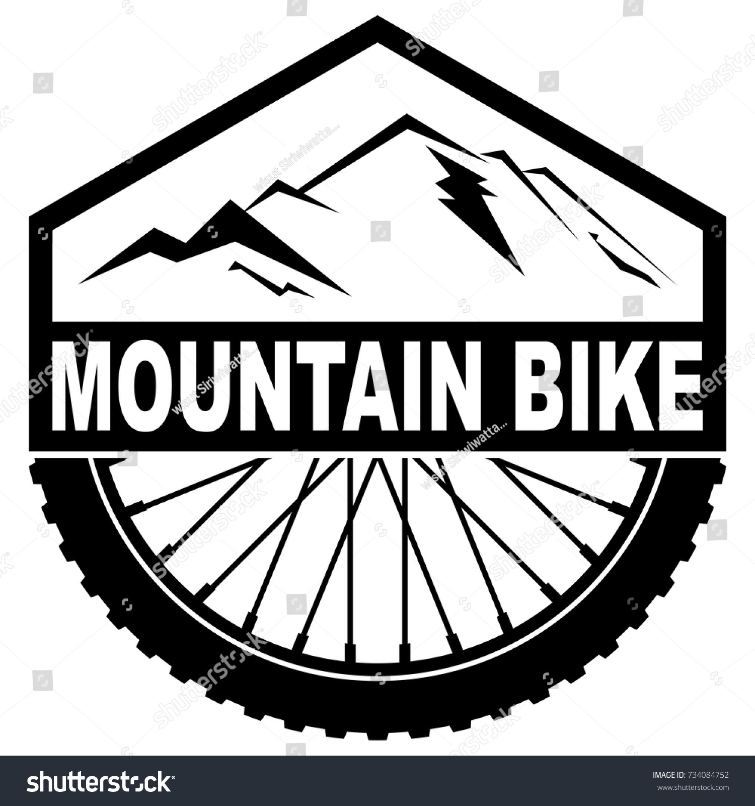Mountain Bike Stock Vector (Royalty Free) 734084752 | Shutterstock