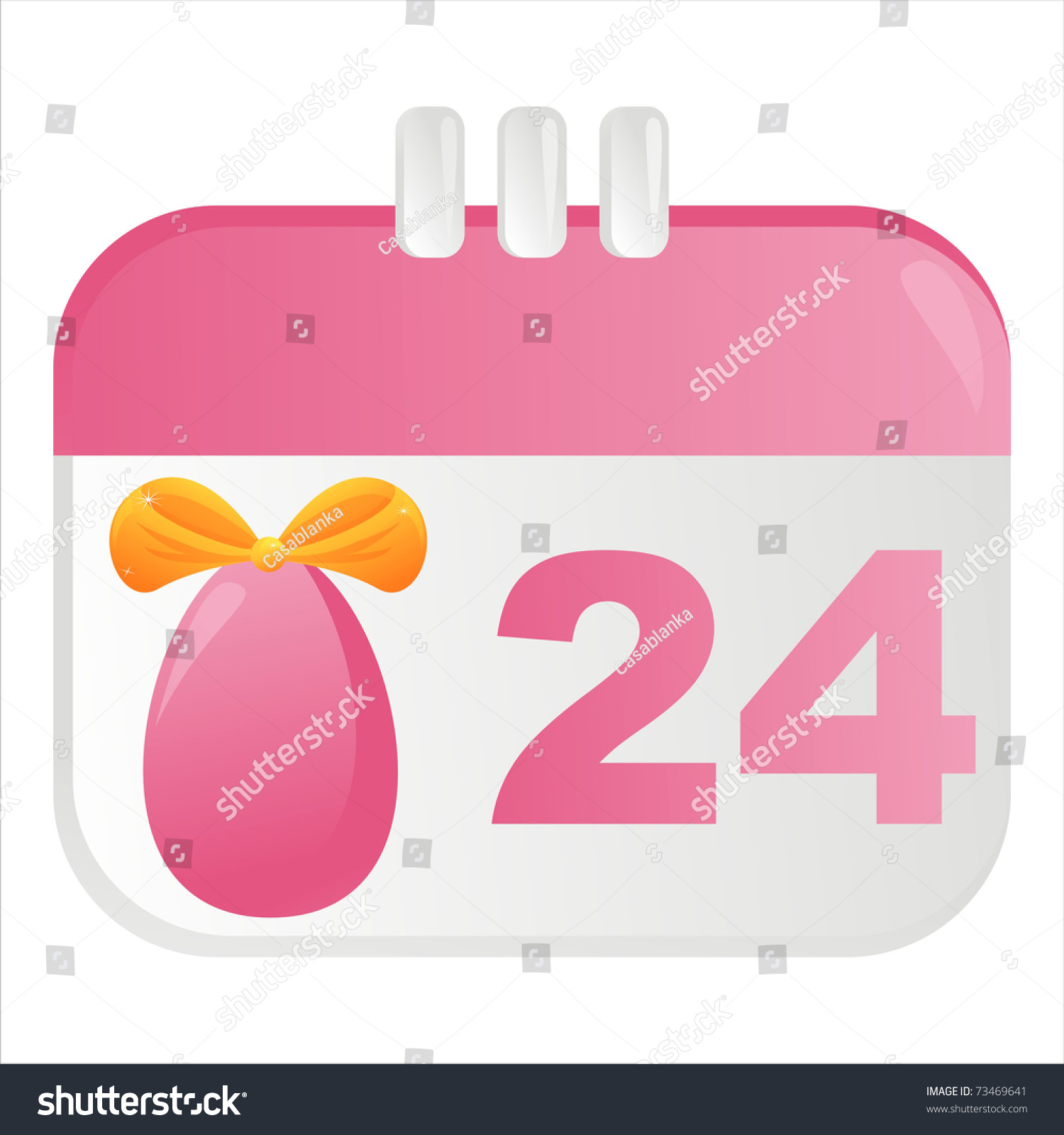 Easter Calendar Icon Stock Vector Royalty Free 73469641 Shutterstock