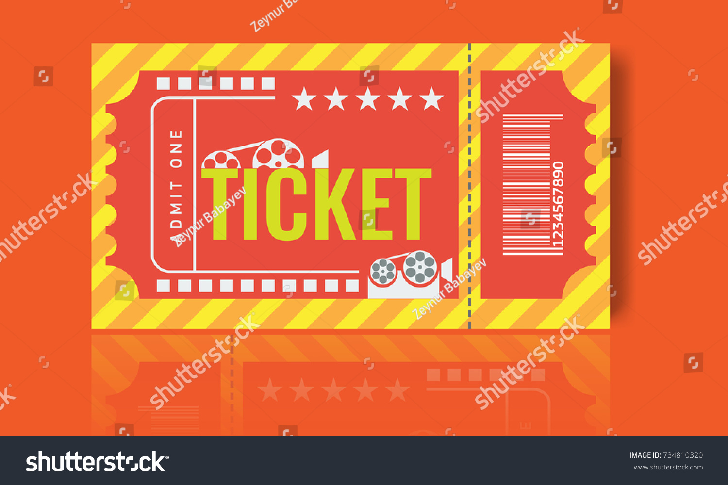 cinema-ticket-sample-template-design-trendy-stock-vector-royalty-free