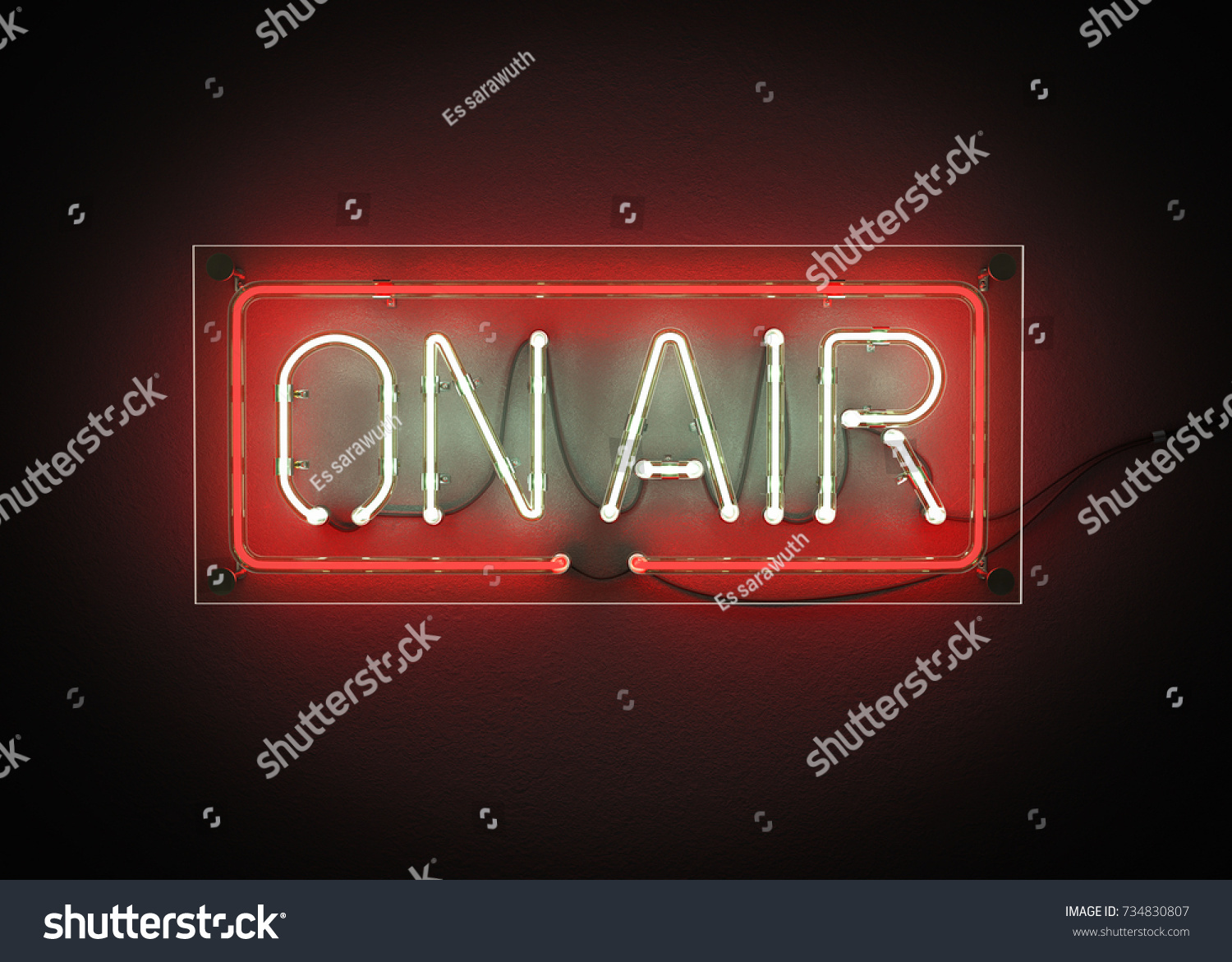 On Air Sign Made Neon Alphabet Stock Illustration 734830807 | Shutterstock