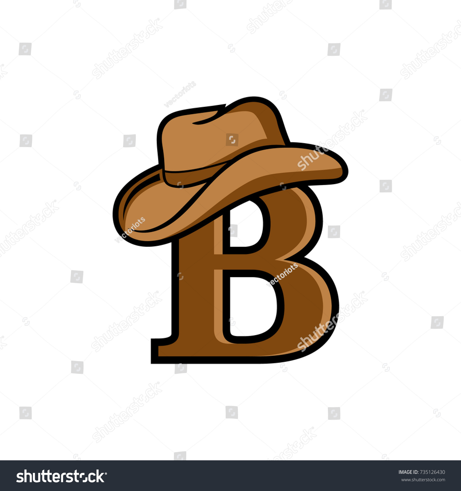 b hat logo