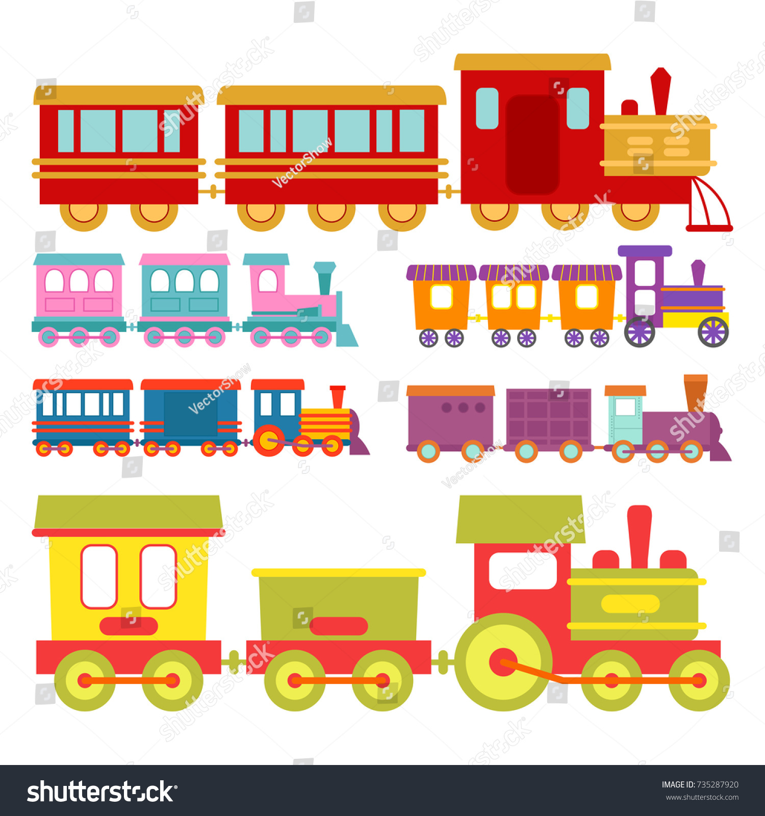 Game Gift Kids Train Vector Travel Stock Vector (Royalty Free ...