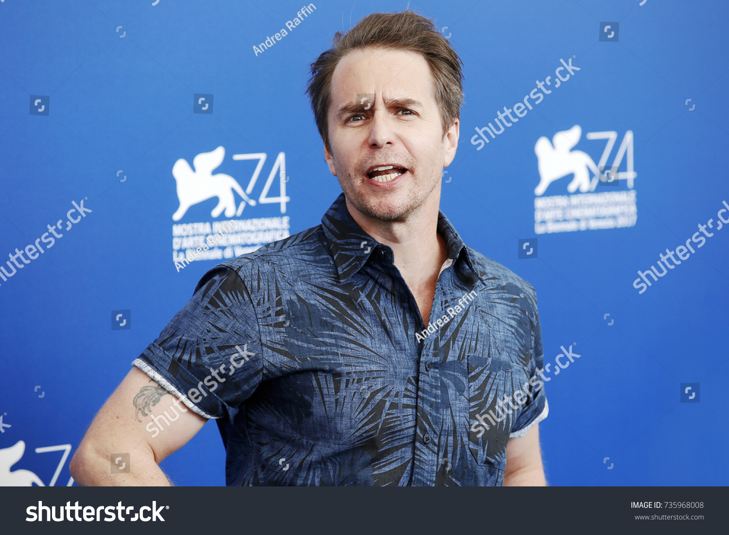 542 Sam Rockwell Images Stock Photos Vectors Shutterstock   Stock Photo Venice Italy September Sam Rockwell Attends The Photo Call Of The Movie Three Billboards 735968008 