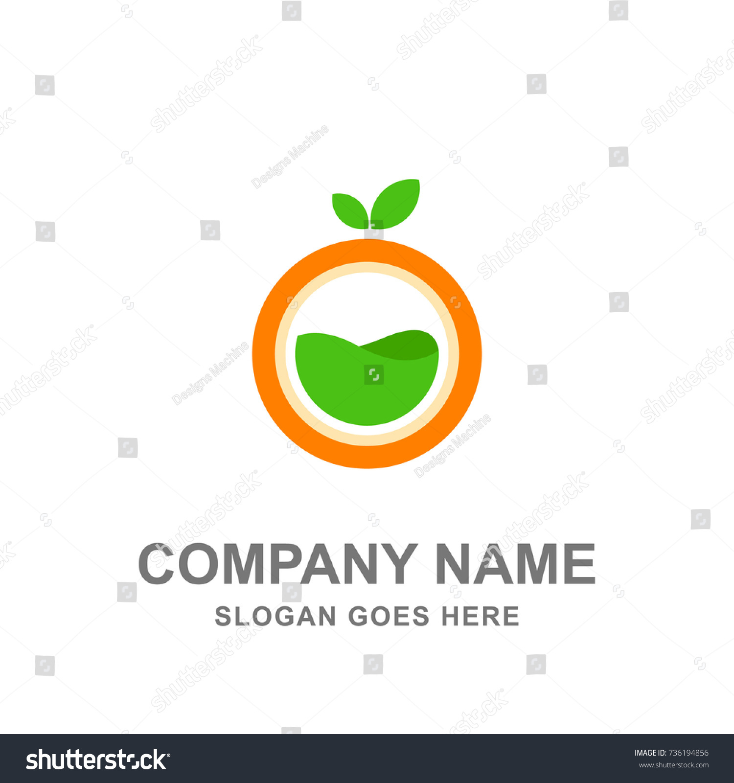 Fruit Orange Juice Fresh Logo Vector Stock Vector (Royalty Free ...