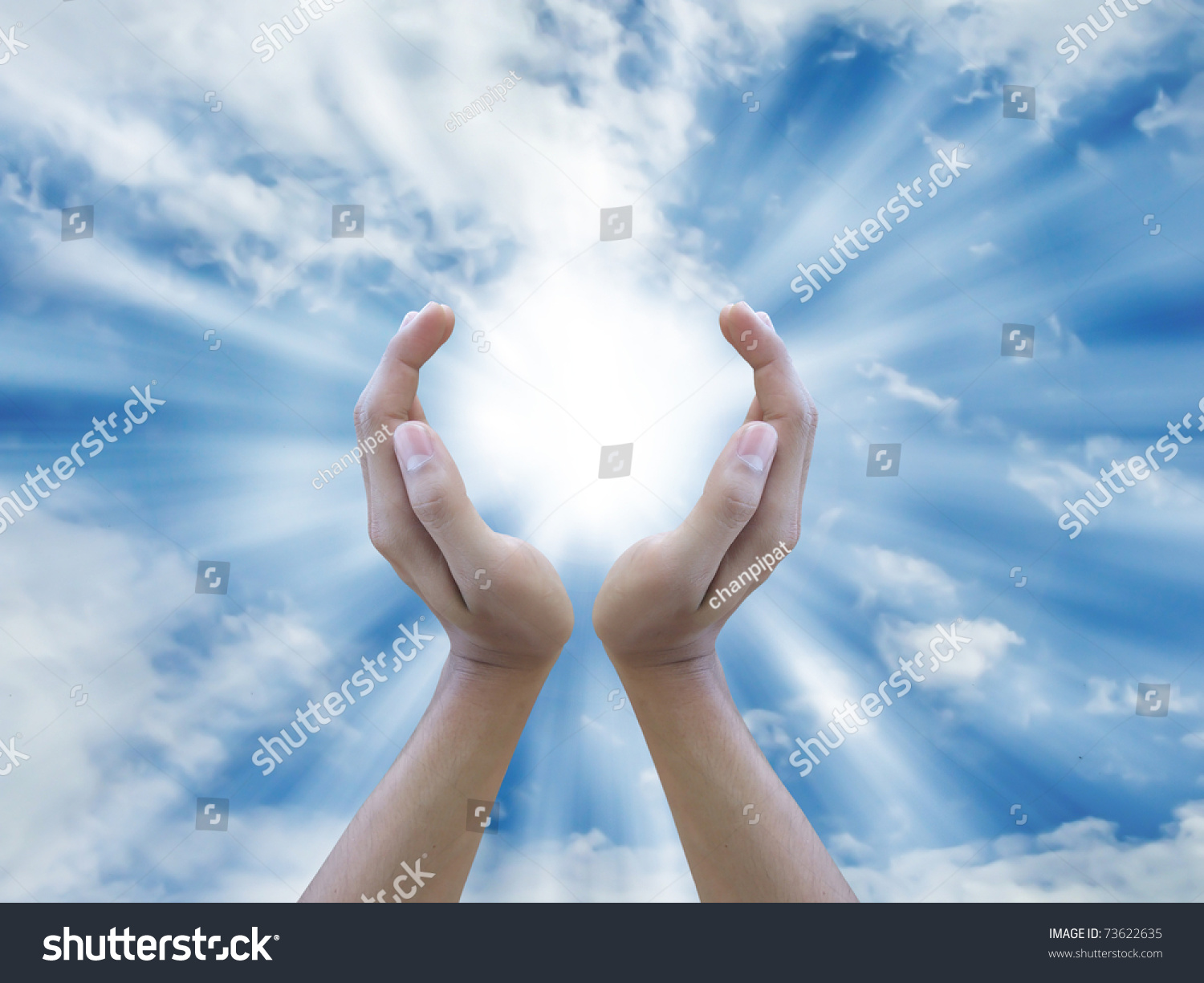 Two Hand Holding Sun Stock Photo 73622635 | Shutterstock