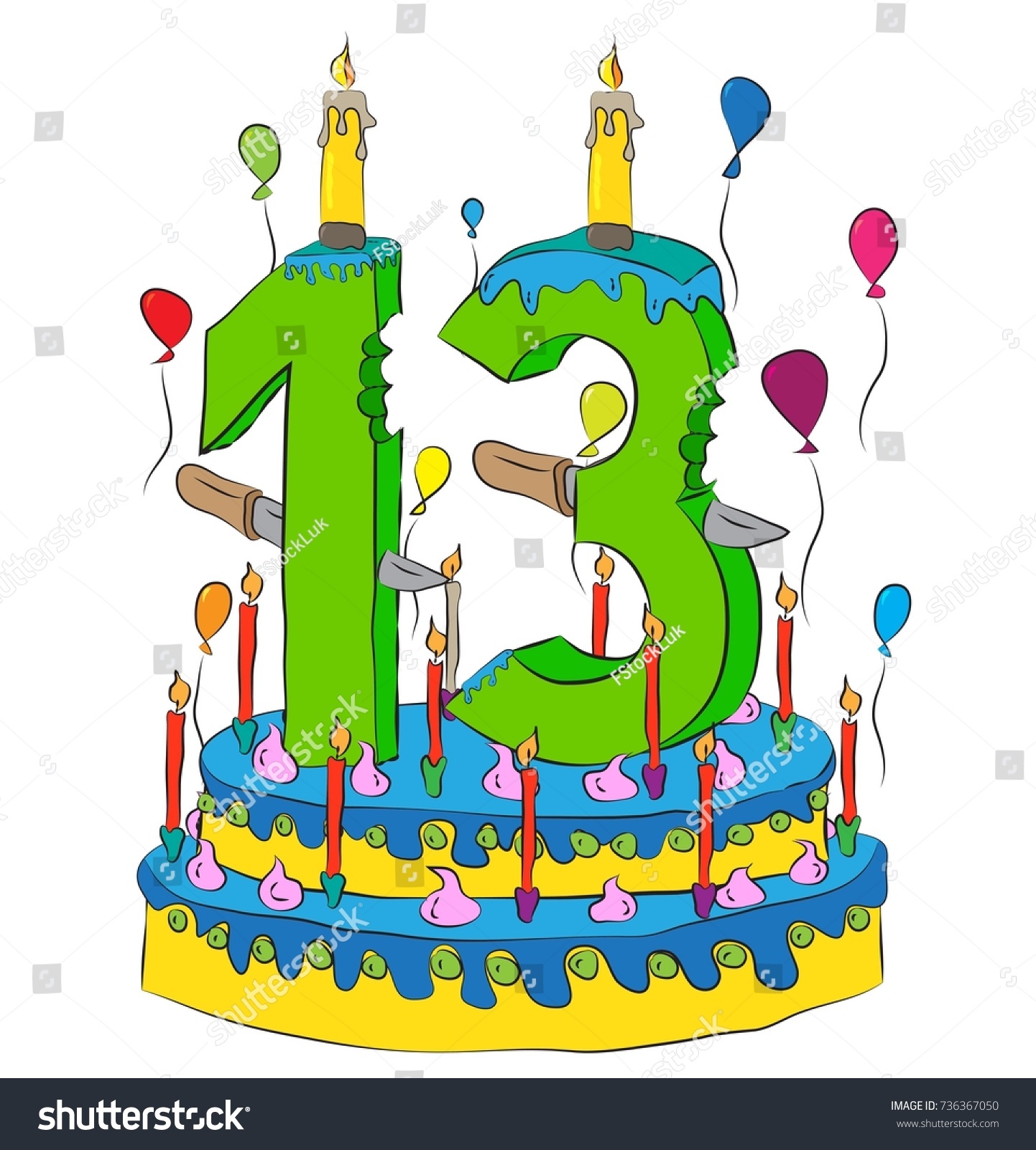 Цифра 13 на день рождения