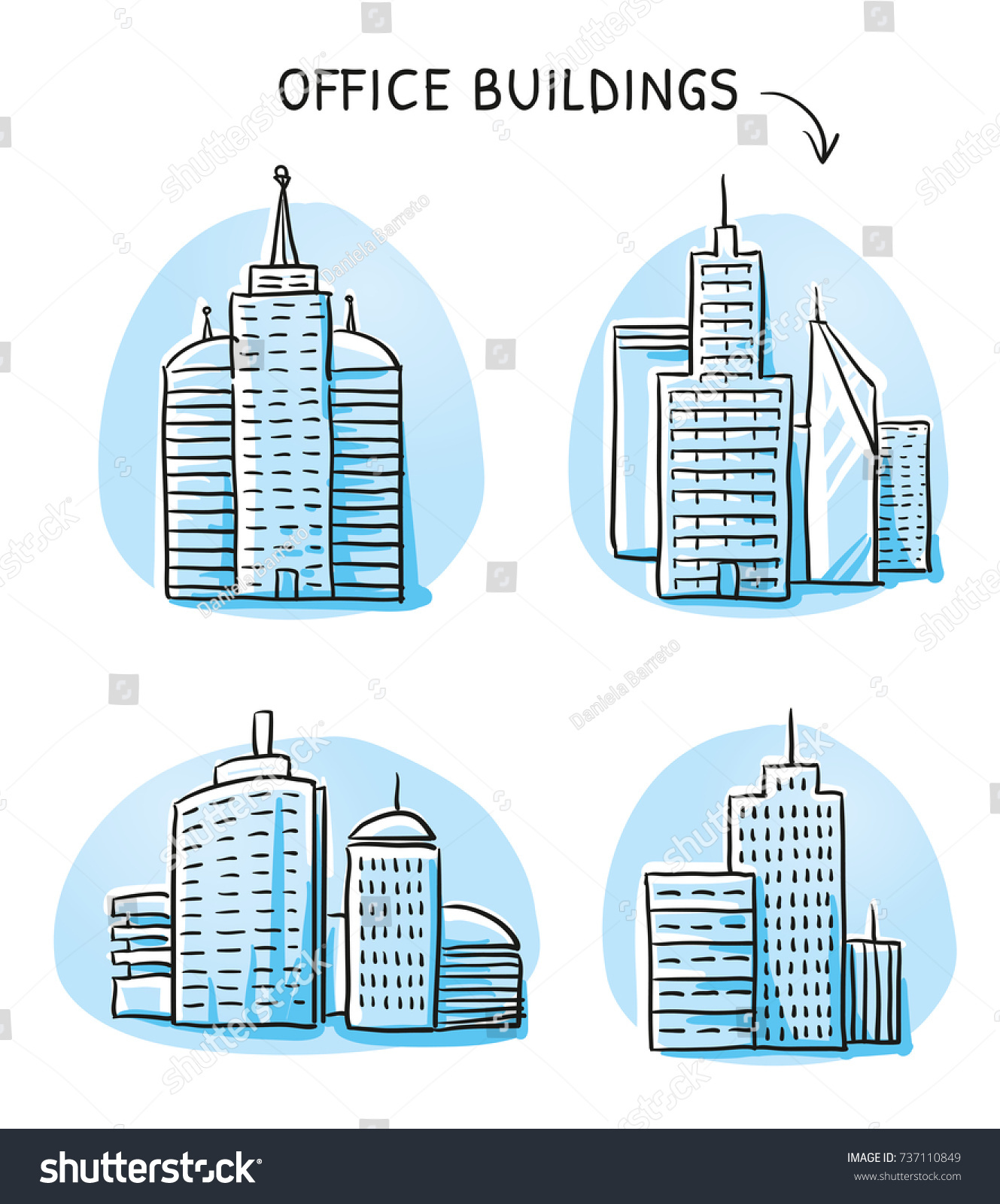 big business building cartoon