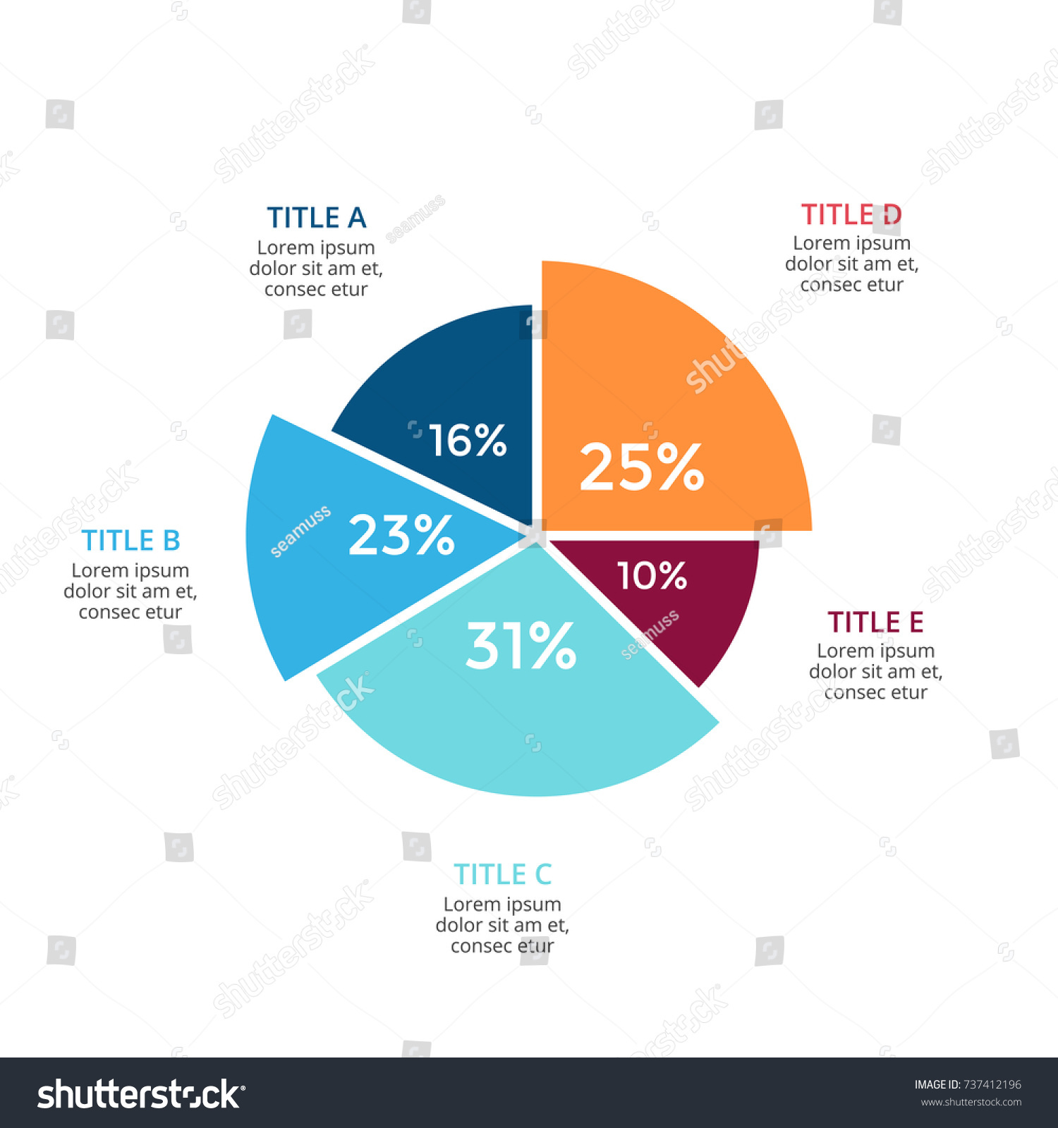 Vector Circle Arrows Infographic Cycle Diagram Stock Vector (royalty 