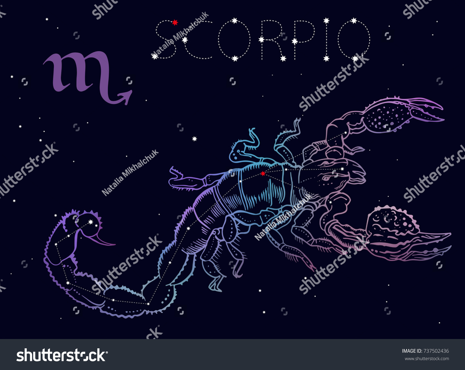 Созвездие Орион и Скорпион